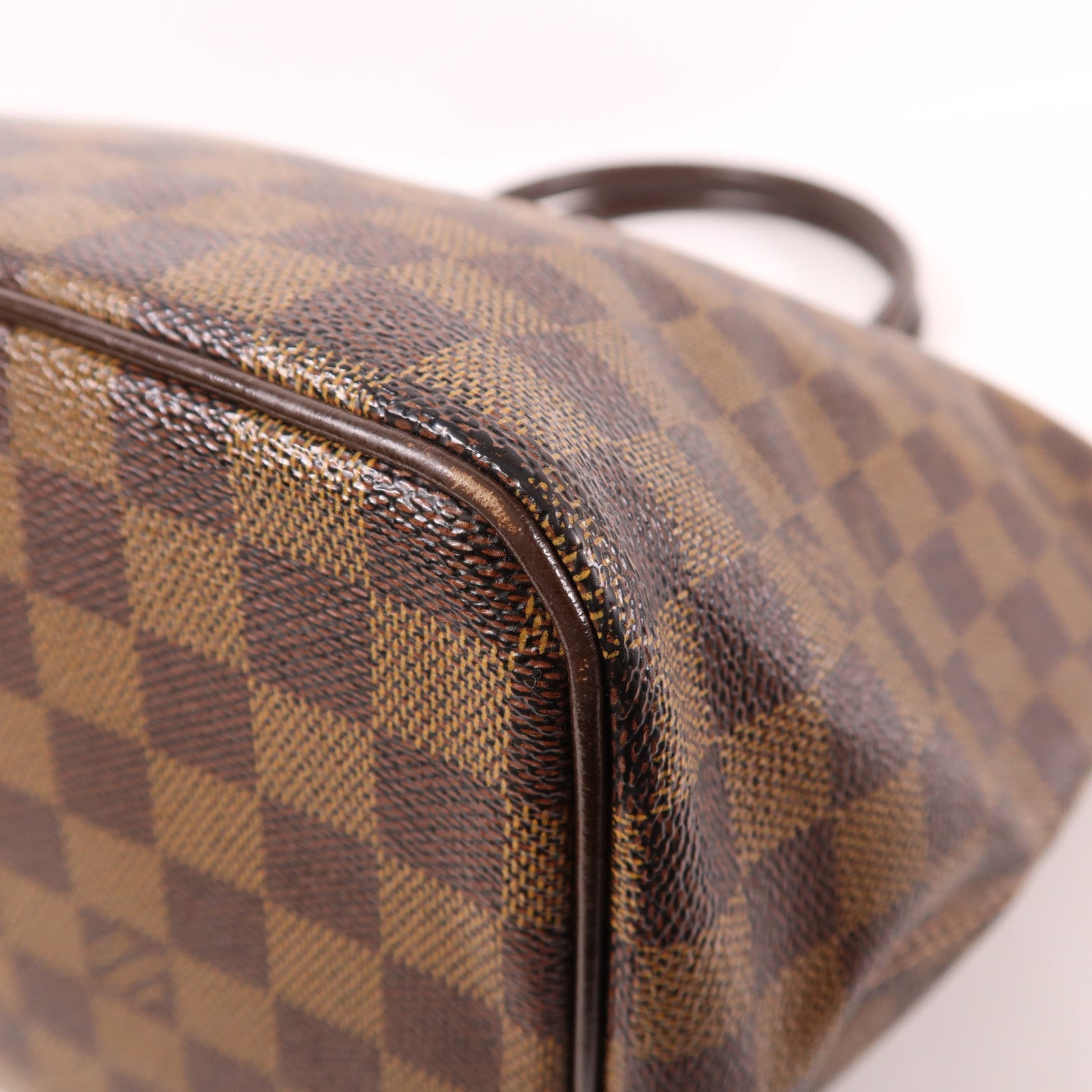 LOUIS VUITTON 【激減優惠】Damier Saleya MM金扣肩背袋/手挽袋棕色