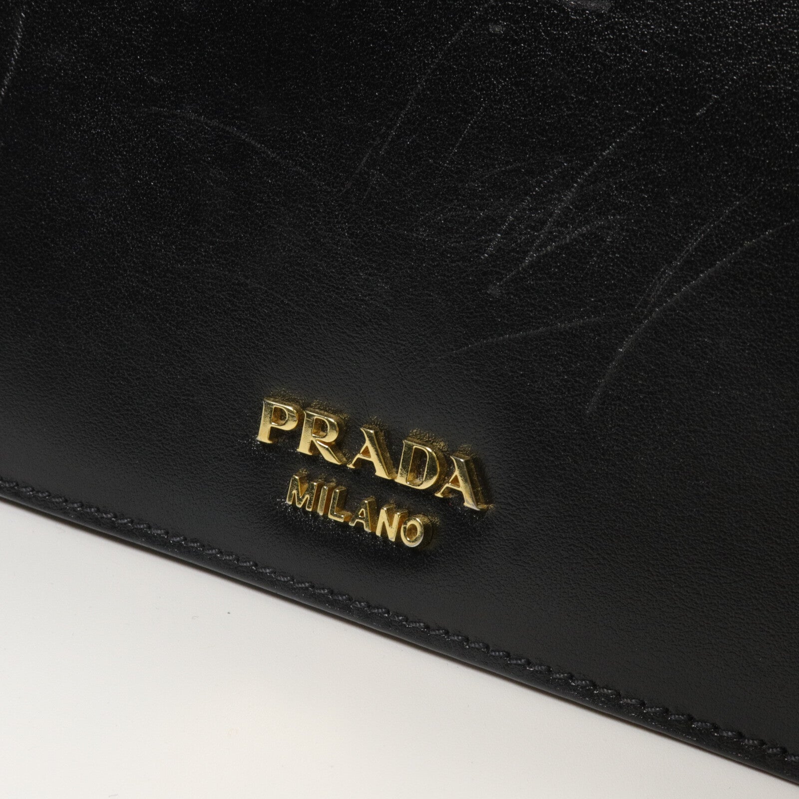 PRADA 牛皮皮革Belle鏈帶肩背袋