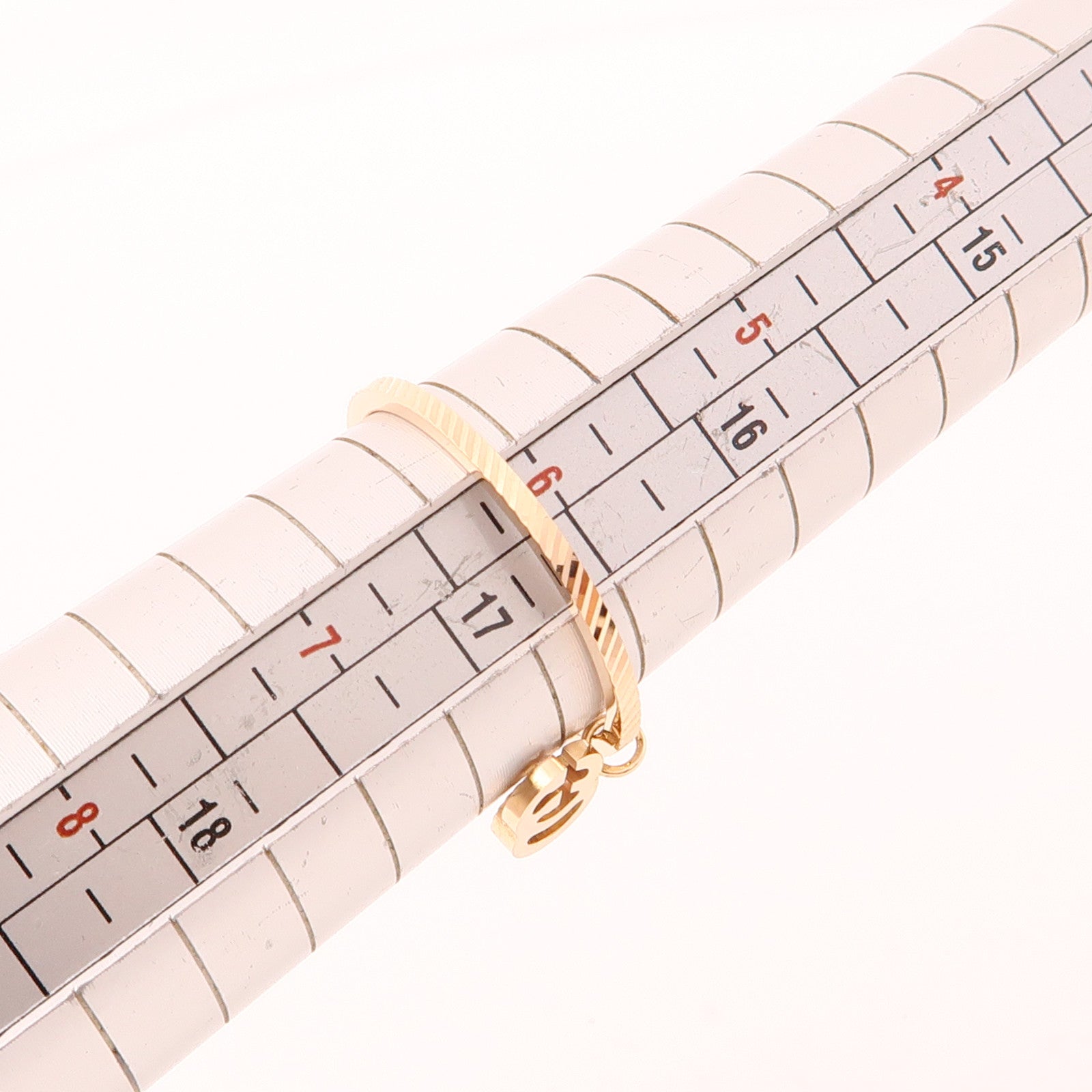 GUCCI 18K玫瑰金GG Running Charm Ring戒指US#6.75