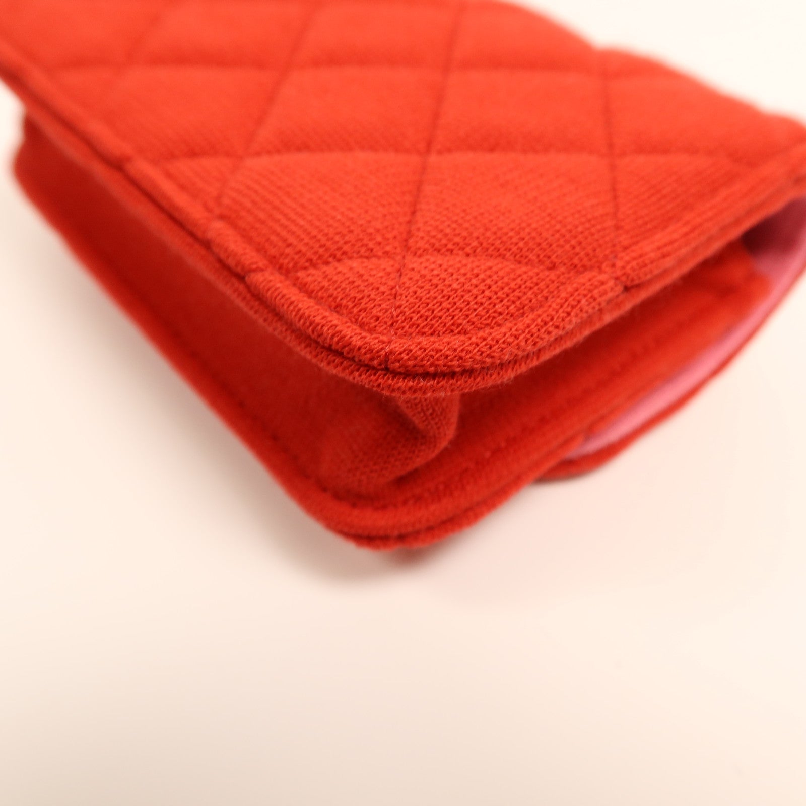 CHANEL 帆布Chain Shoulder Bag金扣鏈帶肩背袋