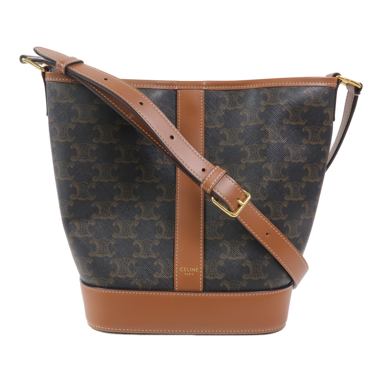 CELINE 塗層帆布Thomphe Small Bucket肩背袋