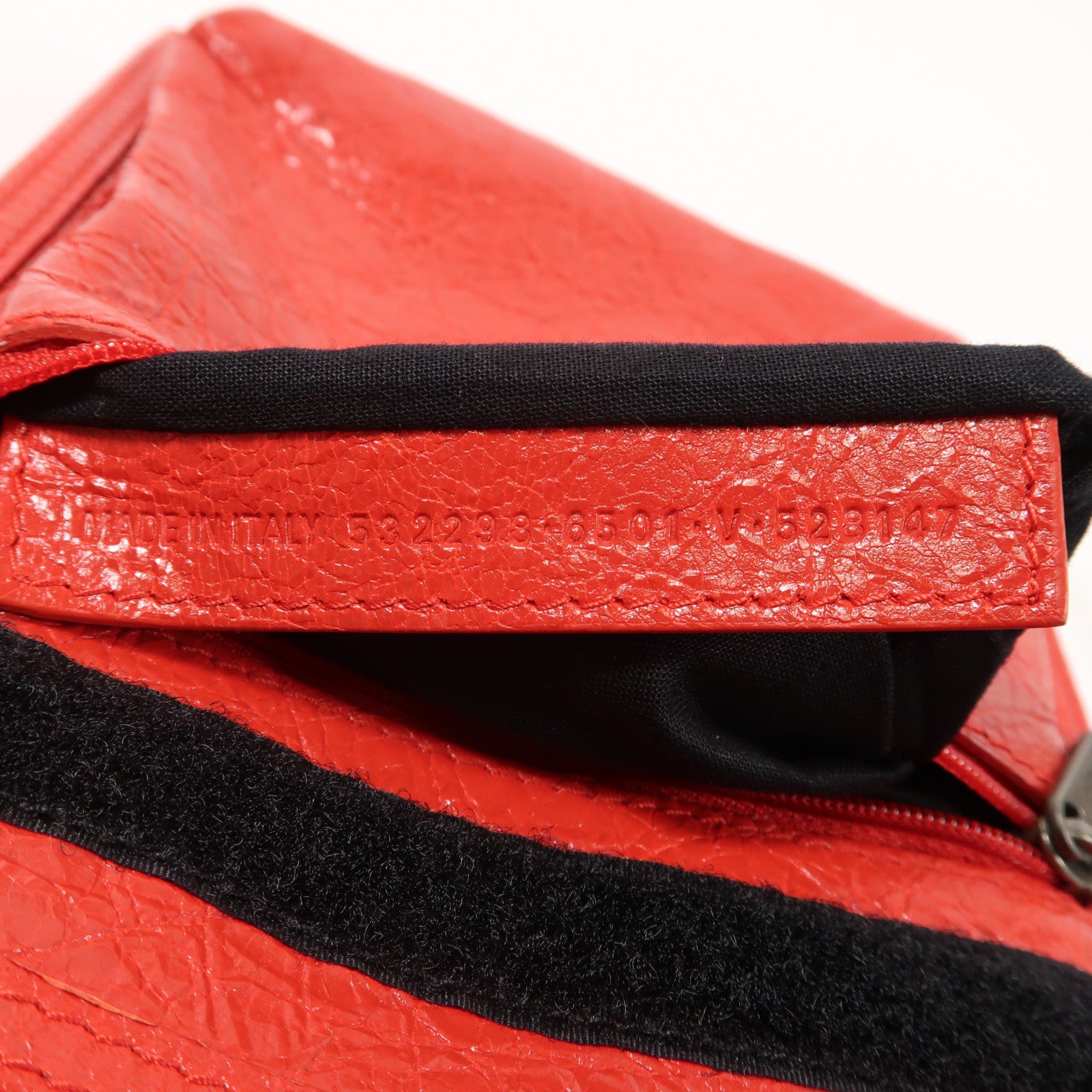 BALENCIAGA 牛皮皮革Shoulder Bag銀扣肩背袋紅色