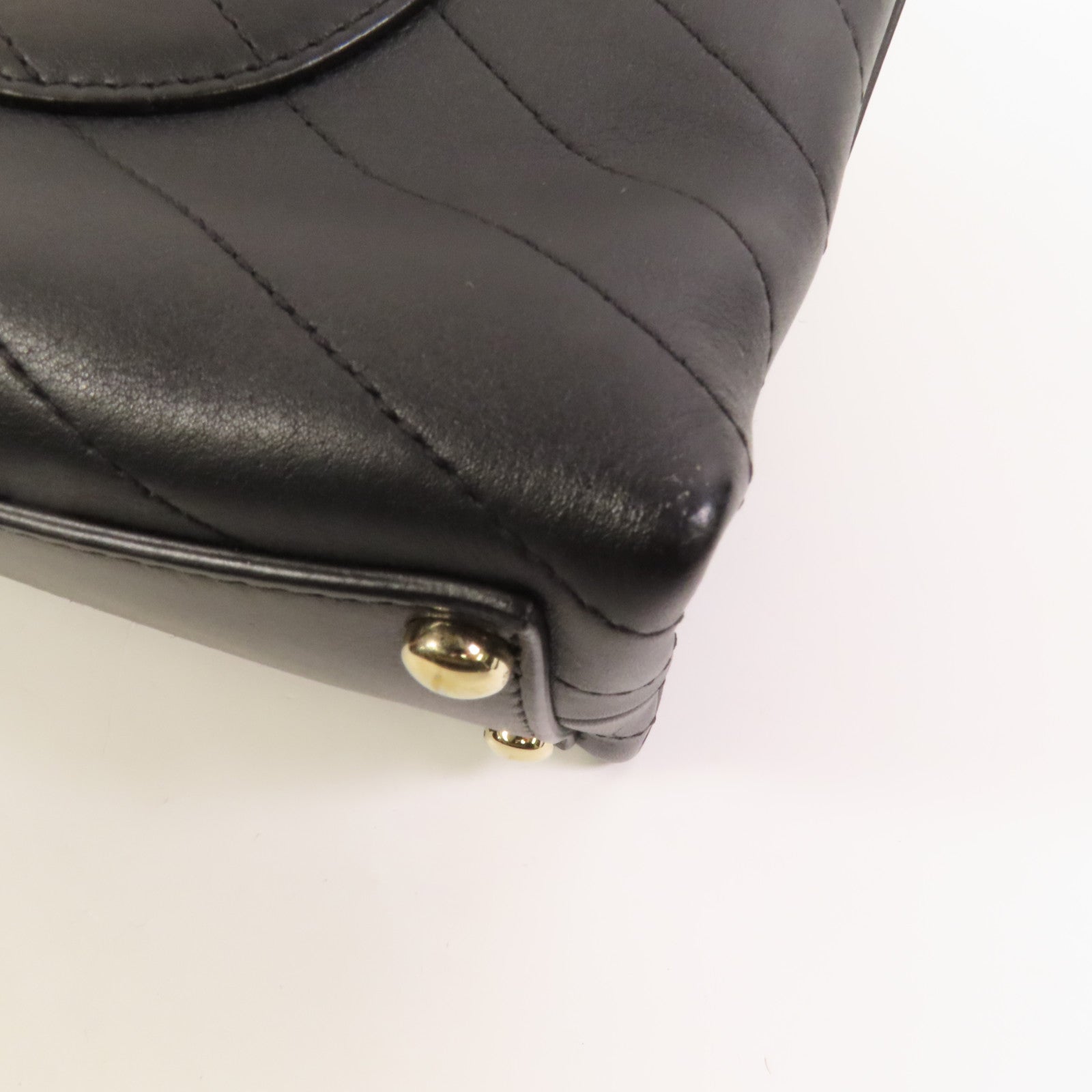 CHANEL 【激減優惠】牛皮皮革Chain Shoulder金扣手挽肩背兩用袋