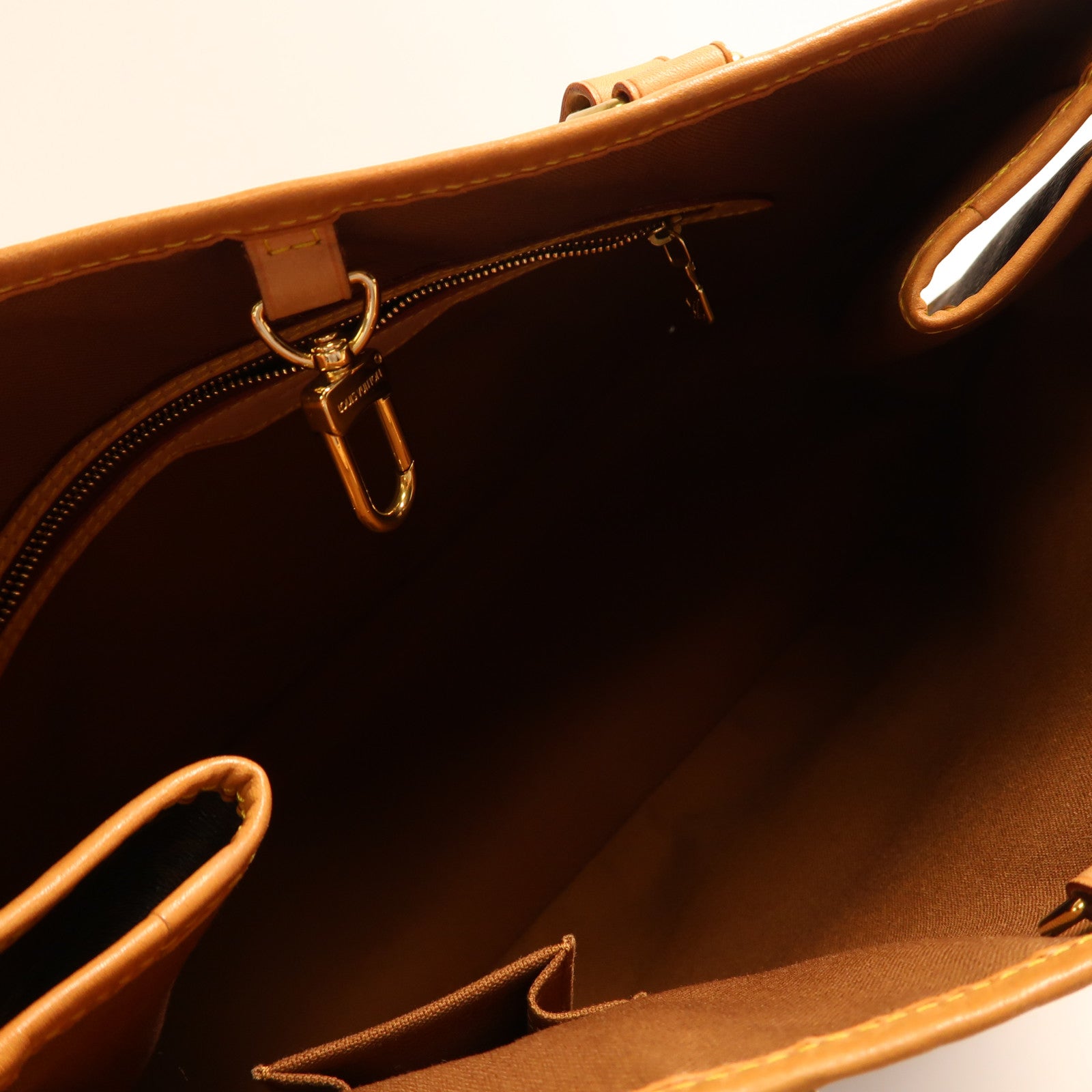 LOUIS VUITTON Monogram Batignolles Horizontal金扣肩背袋棕色