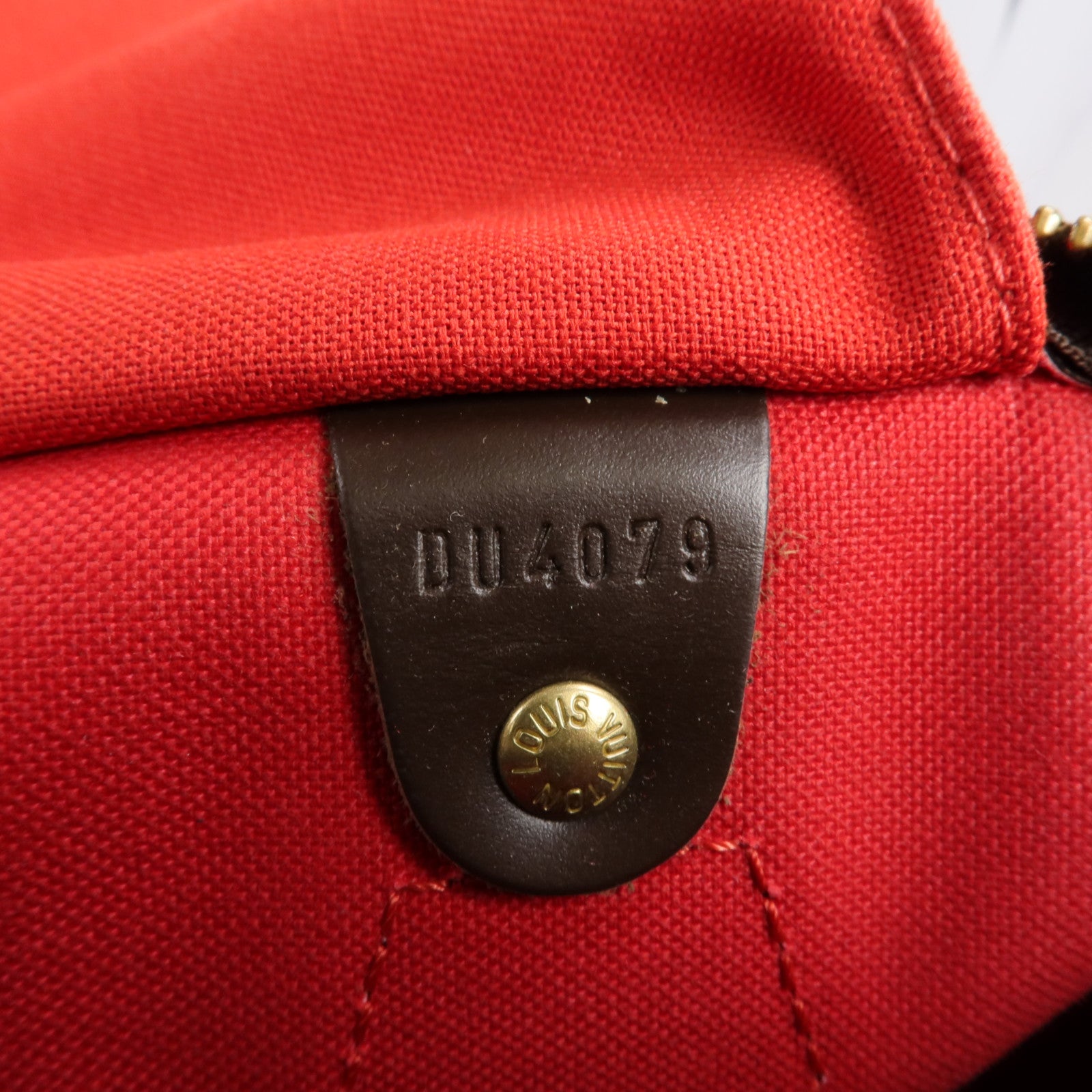 LOUIS VUITTON Damier Speedy 30金扣手挽袋
