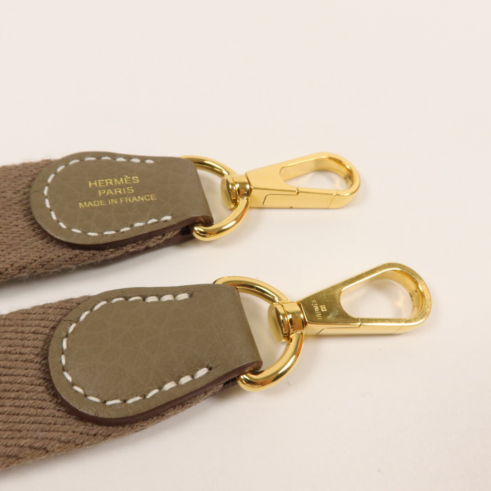 HERMES Clemence皮革Evelyne TPM肩背袋Etoupe