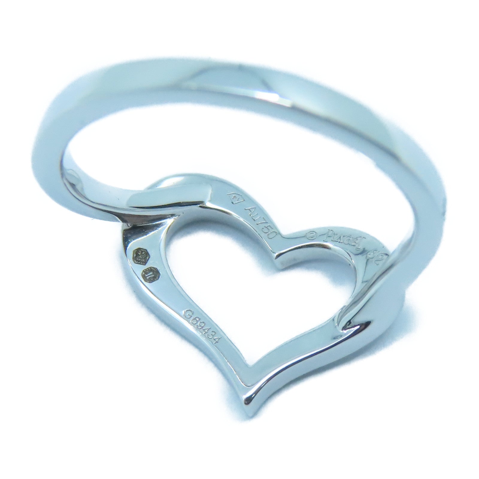 PIAGET 【激減優惠】18K白金Heart Ring戒指US#6