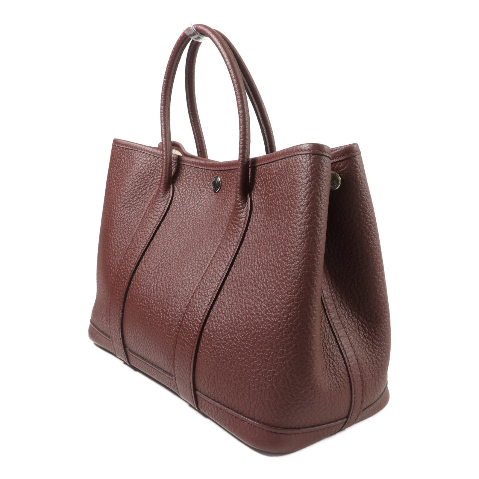 HERMES Country皮革Garden Party TPM手挽袋Bordeaux