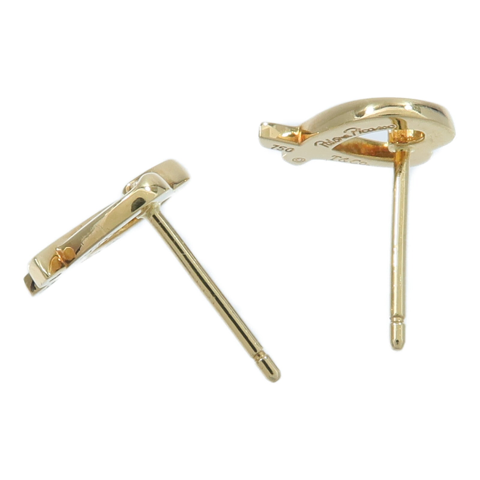 TIFFANY＆CO 18K黃金Loving Heart Earrings耳環