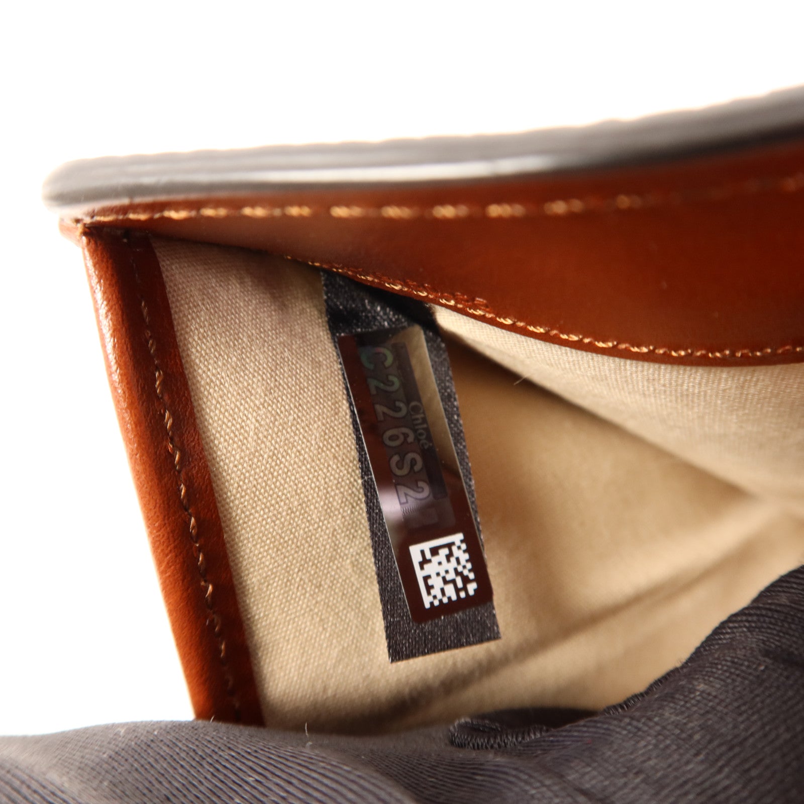 Chloe 牛皮皮革Trifold Wallet金扣錢包