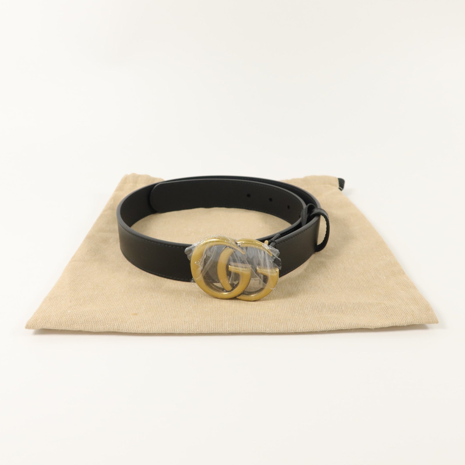GUCCI 【激減優惠】牛皮皮革GG Belt腰帶