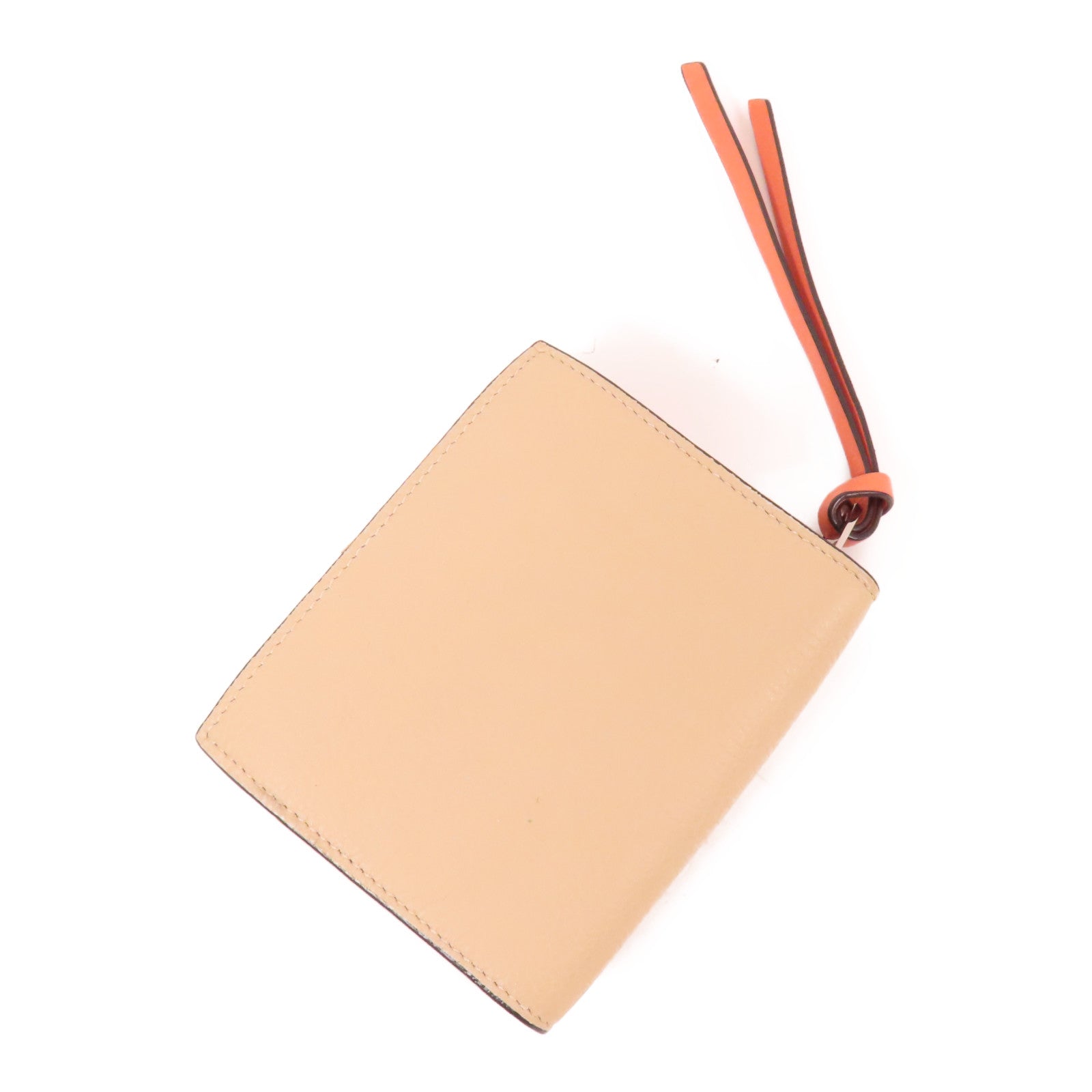 LOEWE 牛皮皮革Compact Zip Wallet銀扣錢包