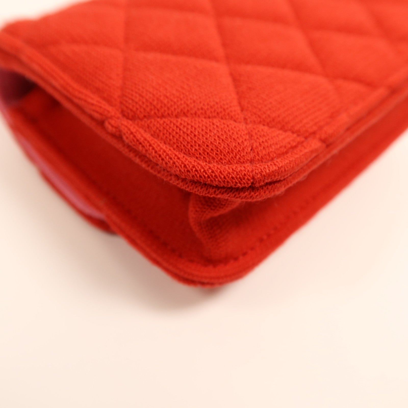 CHANEL 帆布Chain Shoulder Bag金扣鏈帶肩背袋