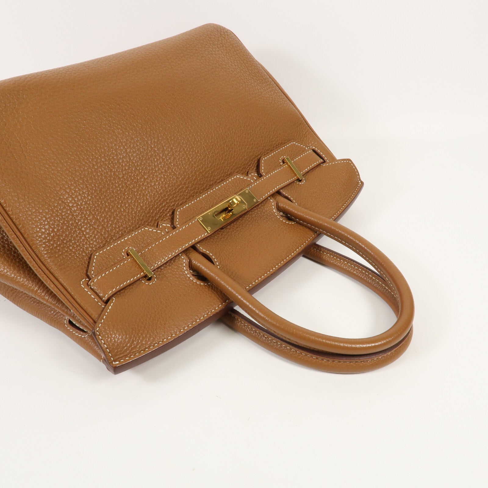 HERMES Togo皮革Birkin 30金扣手挽袋Gold