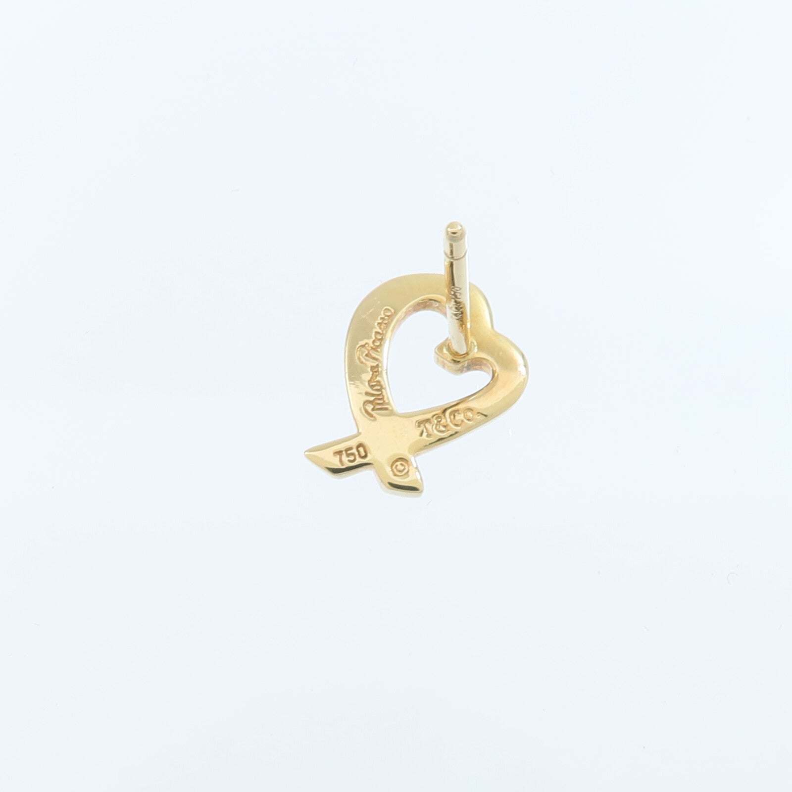 TIFFANY＆CO 18K黃金Loving Heart Earrings耳環
