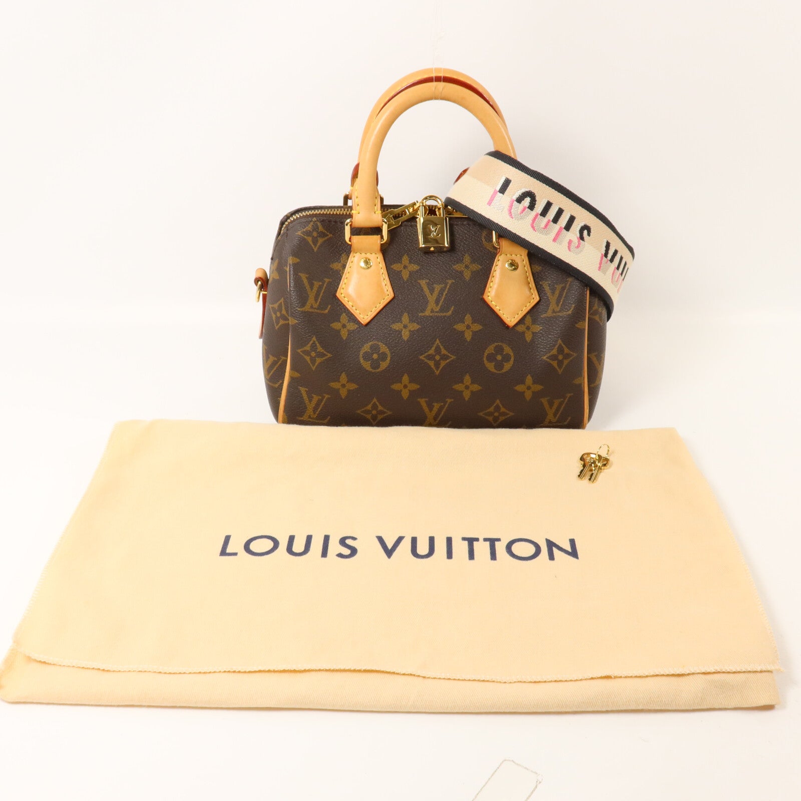 LOUIS VUITTON Monogram Speedy Bandouliere 20手挽肩背兩用袋