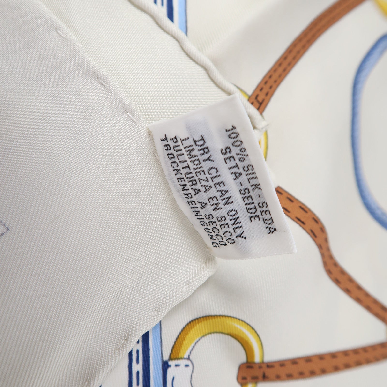 HERMES 絲質Scarf 90X90cm絲巾米色/綠色/藍色/啡色