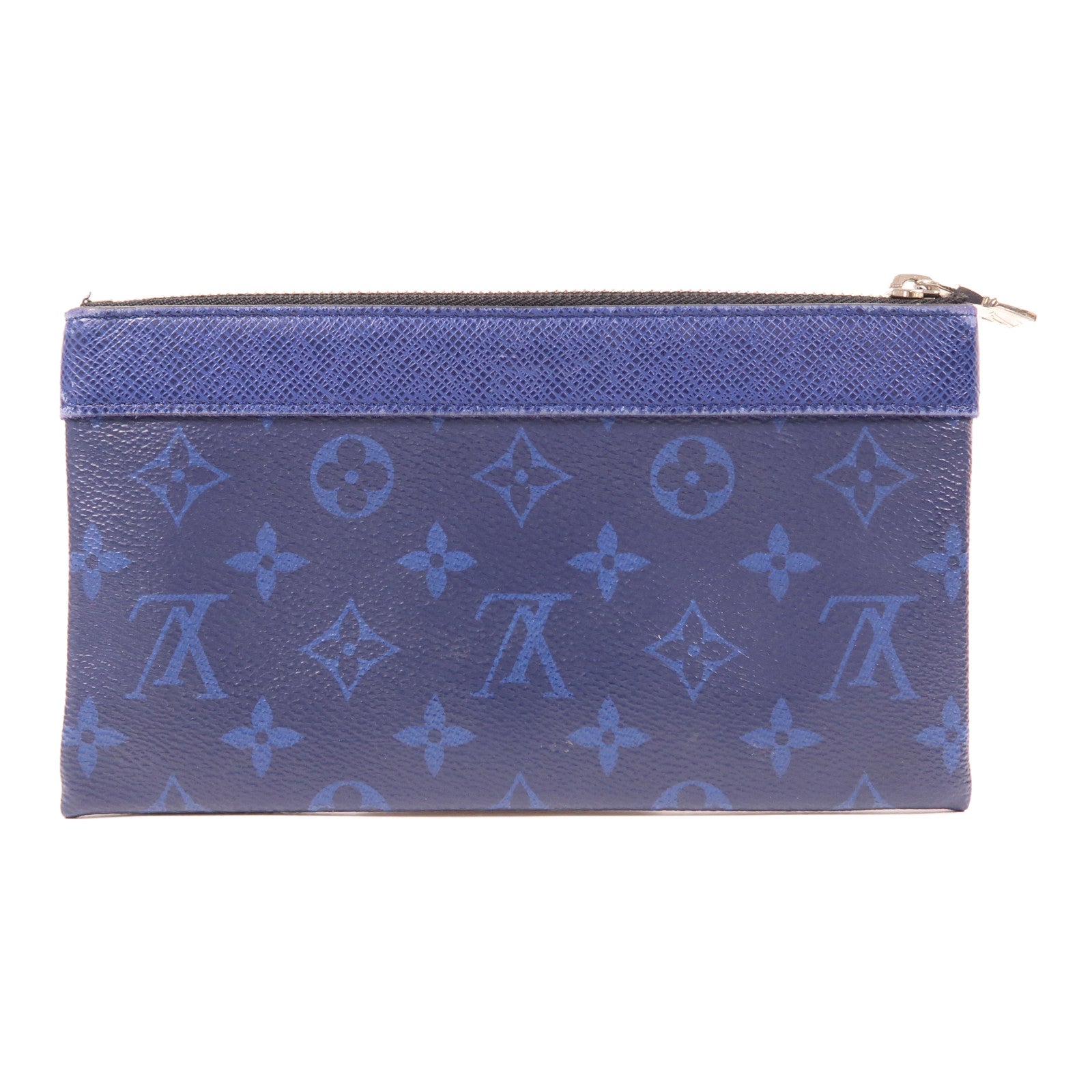 LOUIS VUITTON 【激減優惠】Taiga皮革Discovery Pochette銀扣手拿包