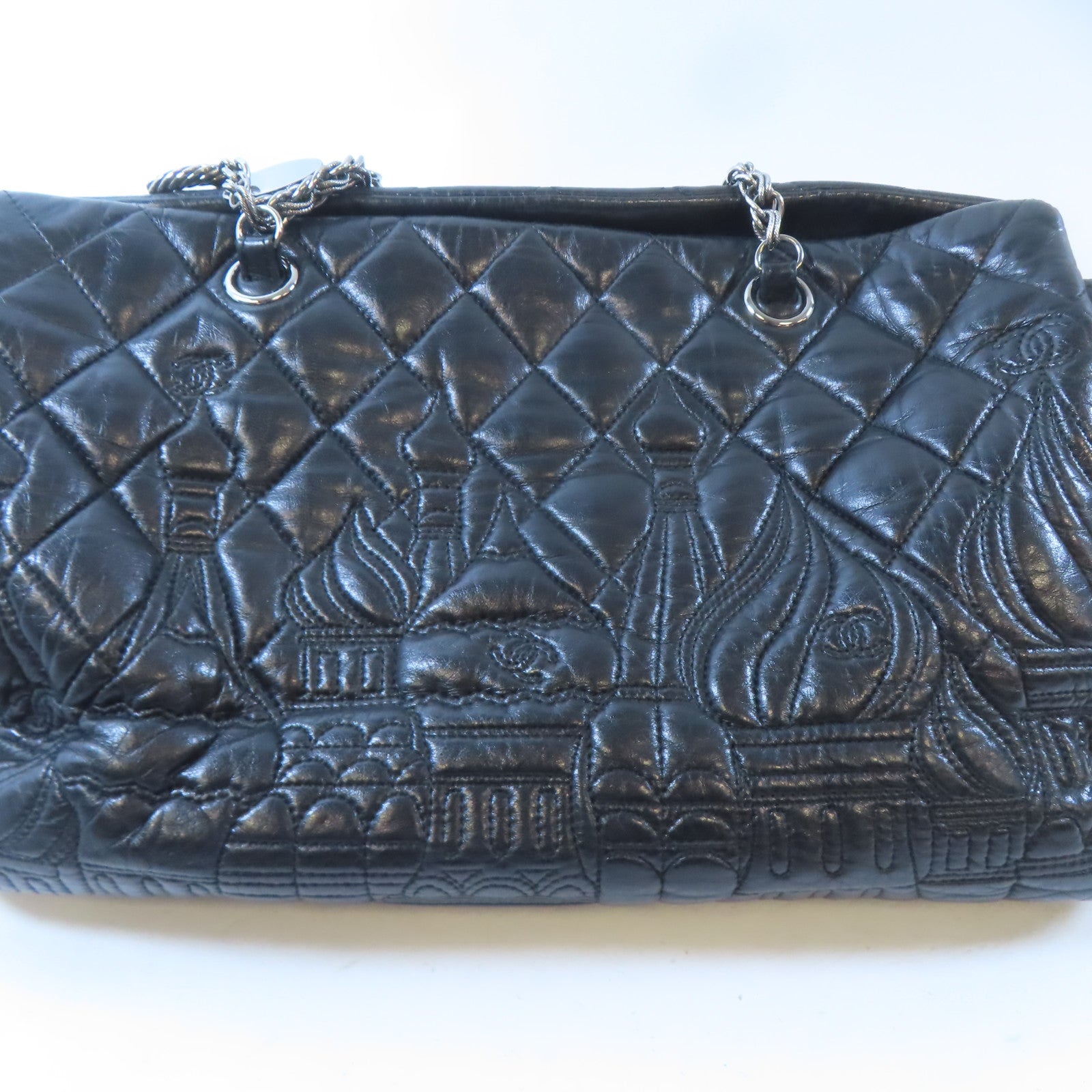 CHANEL 【激減優惠】羊皮皮革Chain Shoulder Bag鏈帶肩背袋黑色