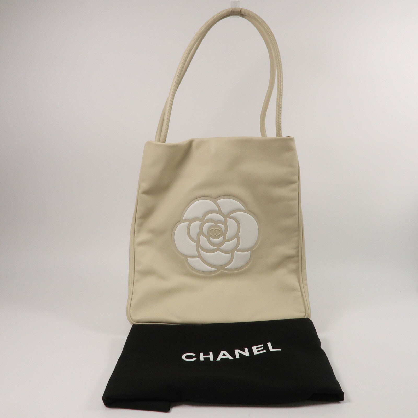 CHANEL 牛皮皮革Camellia Shoulder Bag手挽袋