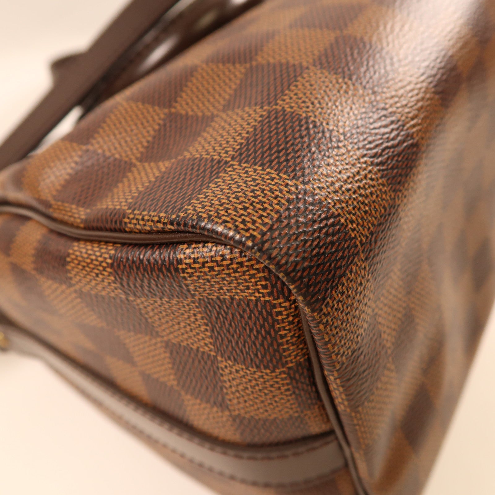 LOUIS VUITTON Damier Speedy 25金扣手挽肩背兩用袋啡色
