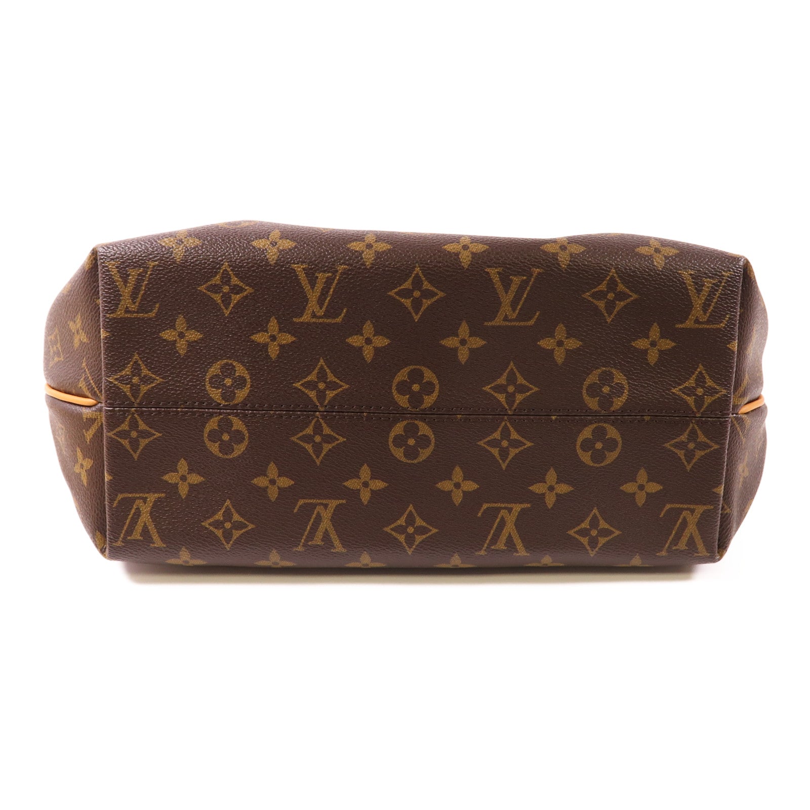 LOUIS VUITTON Monogram Turenne MM金扣手挽肩背兩用袋棕色