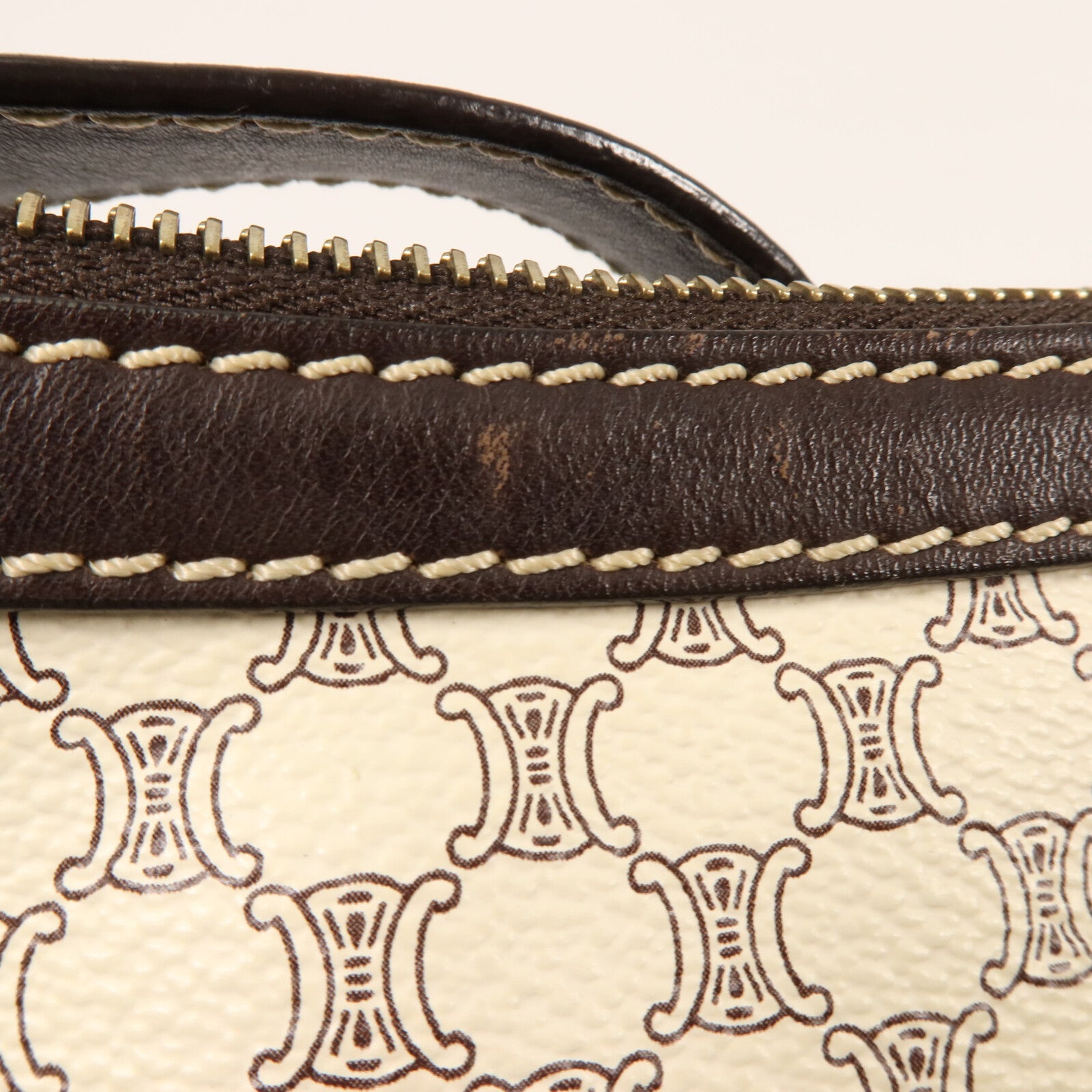 CELINE 塗層帆布Vintage Shoudler Bag肩背袋