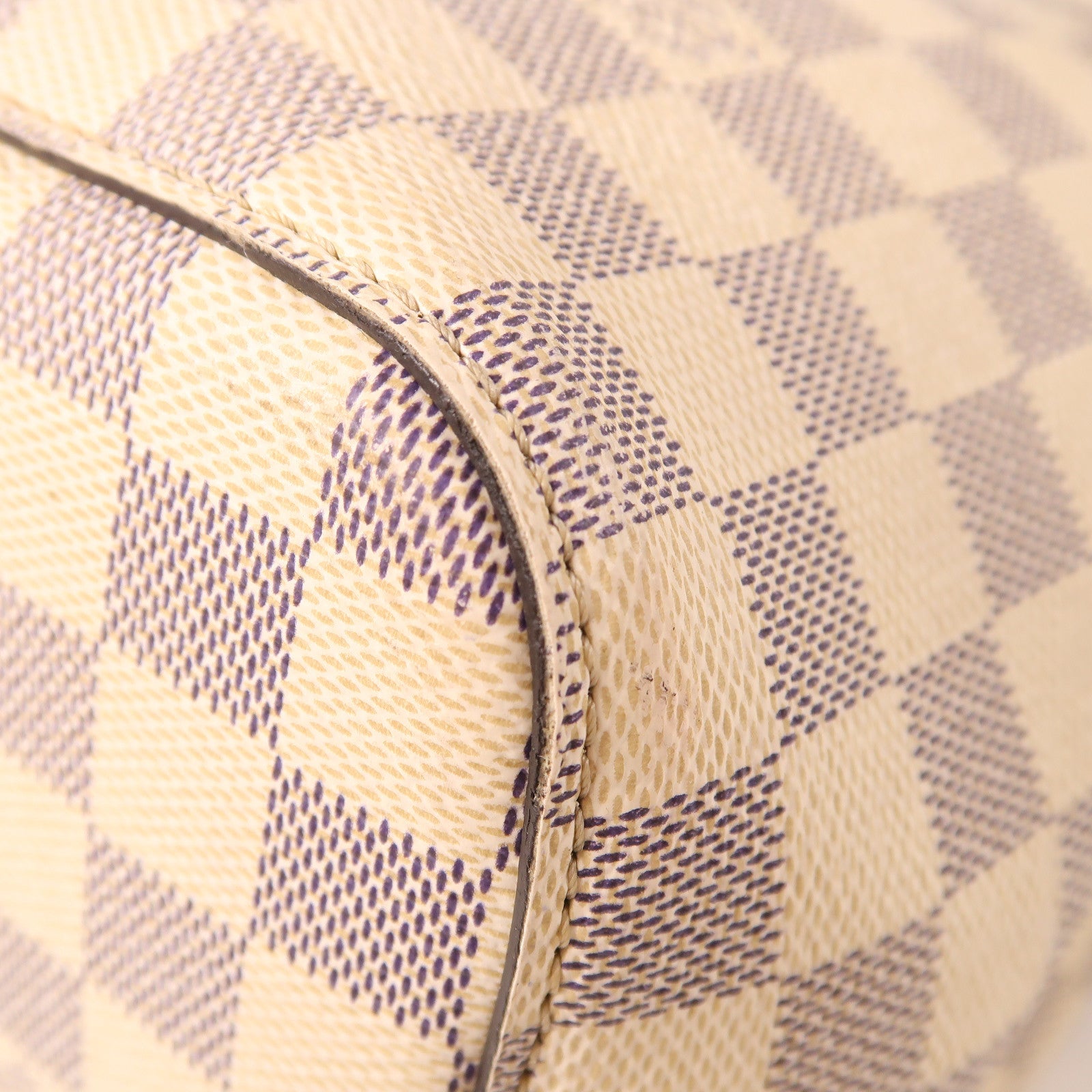 LOUIS VUITTON Damier Azur Neo Noe金扣肩背袋白色/藍色