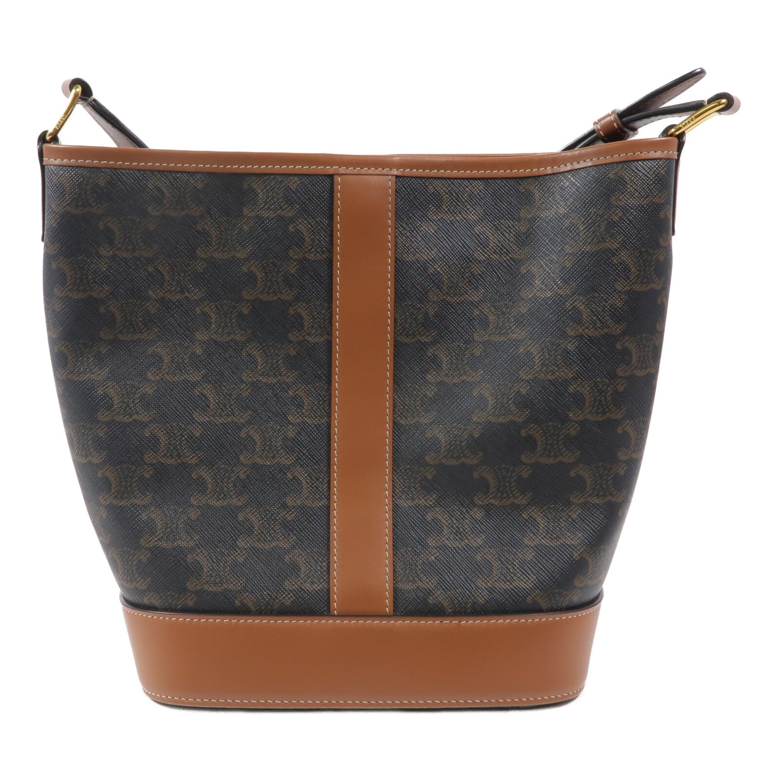 CELINE 塗層帆布Thomphe Small Bucket肩背袋