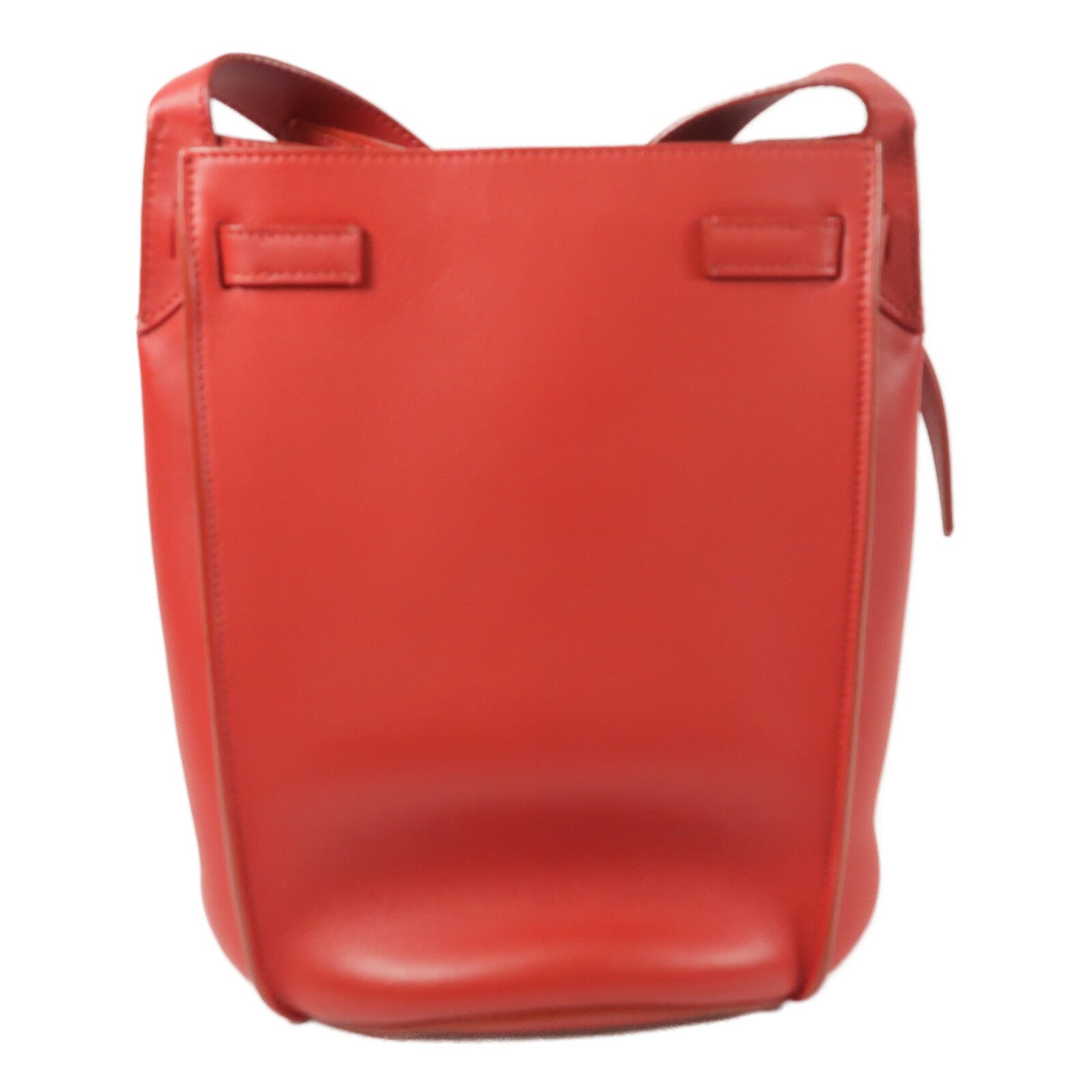 CELINE 牛皮皮革Big Bag Bucket銀扣肩背袋