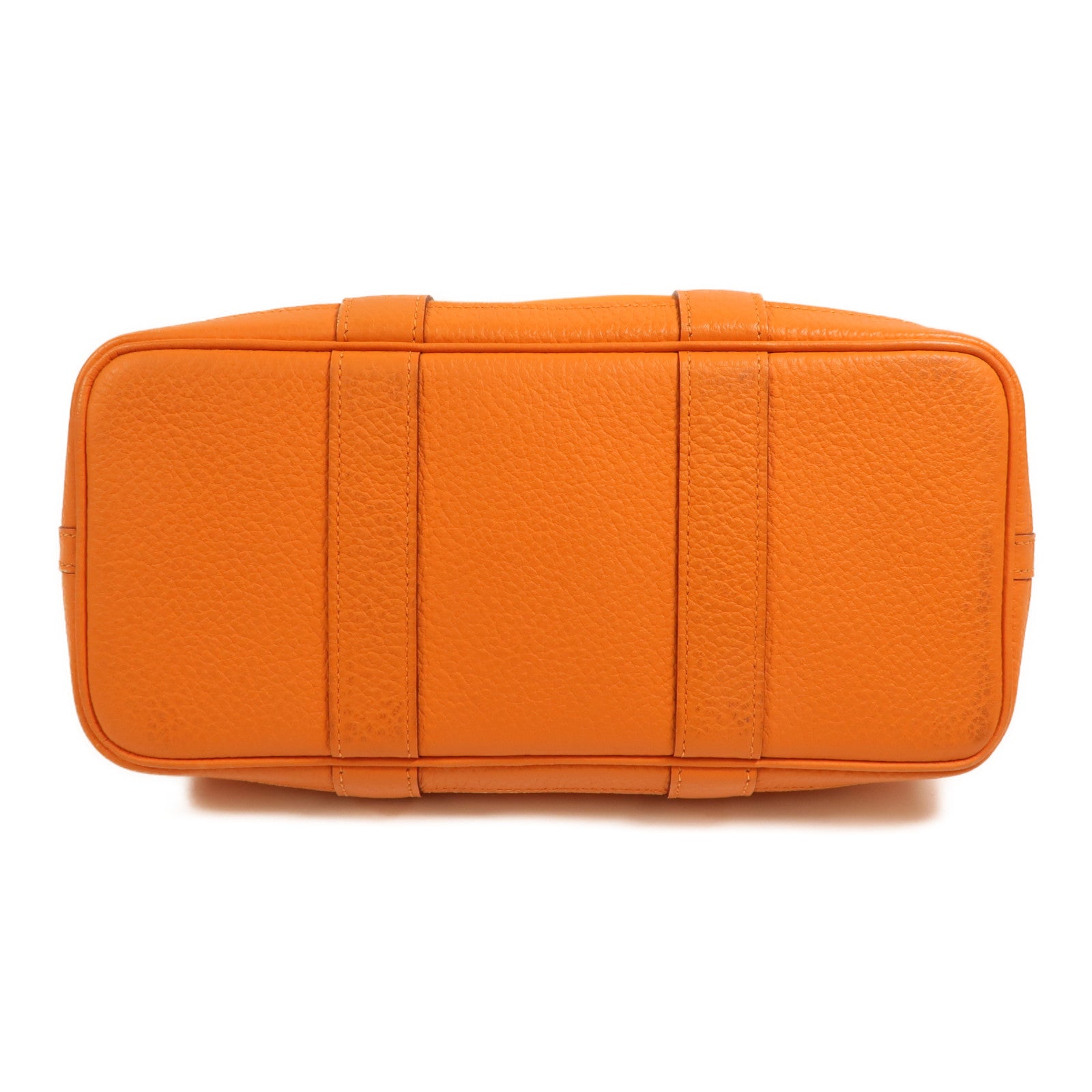 HERMES 帆布Garden Party TPM銀扣手挽袋Orange