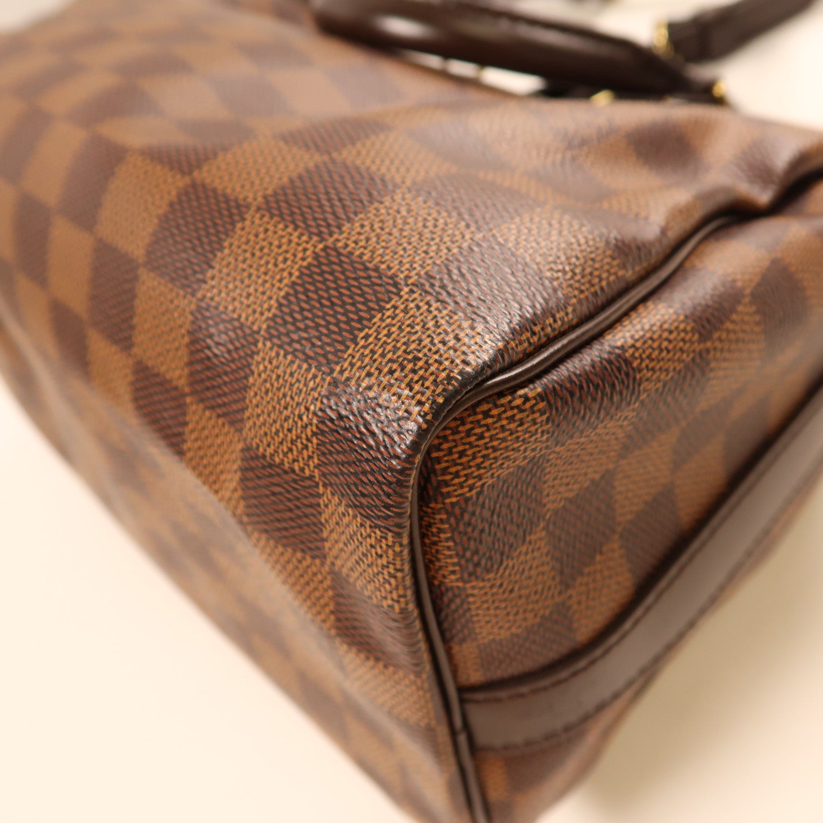LOUIS VUITTON Damier Speedy 25金扣手挽肩背兩用袋啡色
