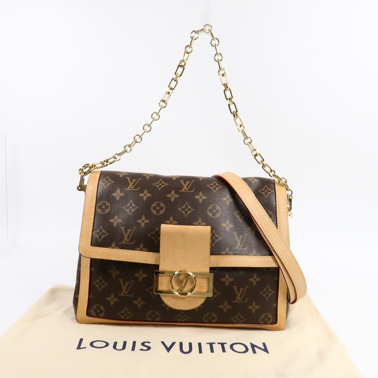 LOUIS VUITTON Monogram Dauphine Soft GM手挽肩背兩用袋