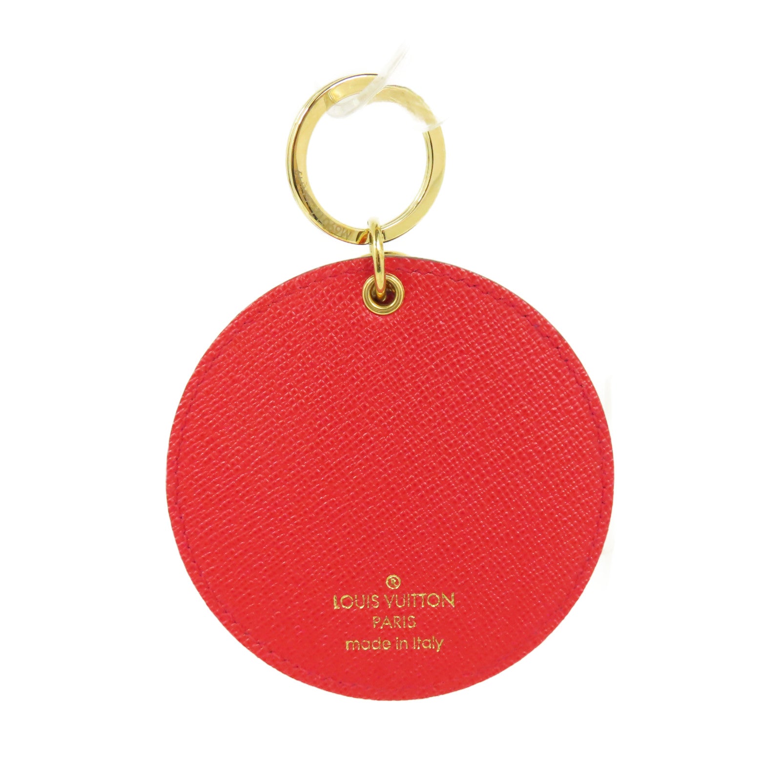 LOUIS VUITTON 【激減優惠】Monogram Denim Key Ring掛飾藍色/紅色