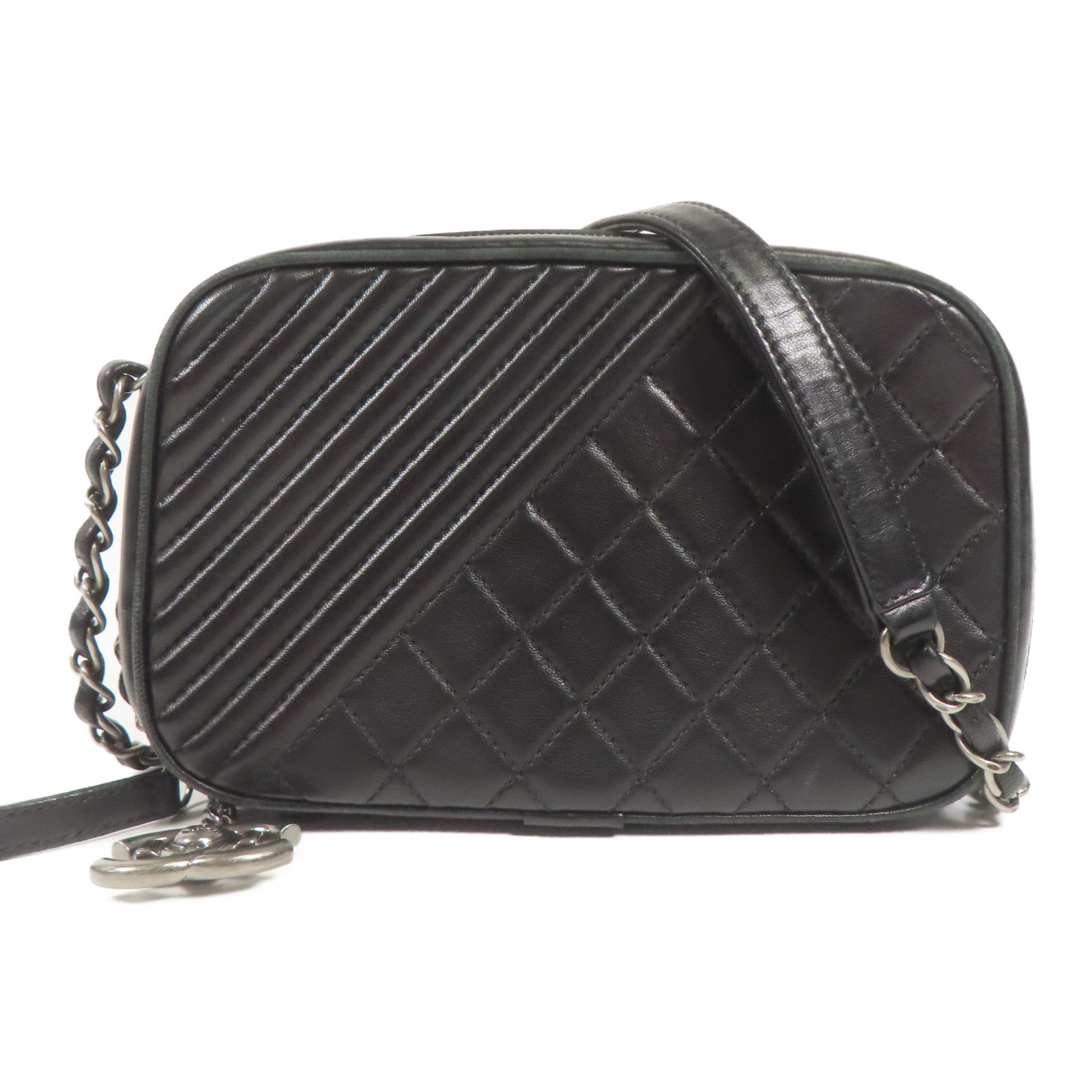 CHANEL 牛皮皮革Shoulder Bag鏈帶肩背袋