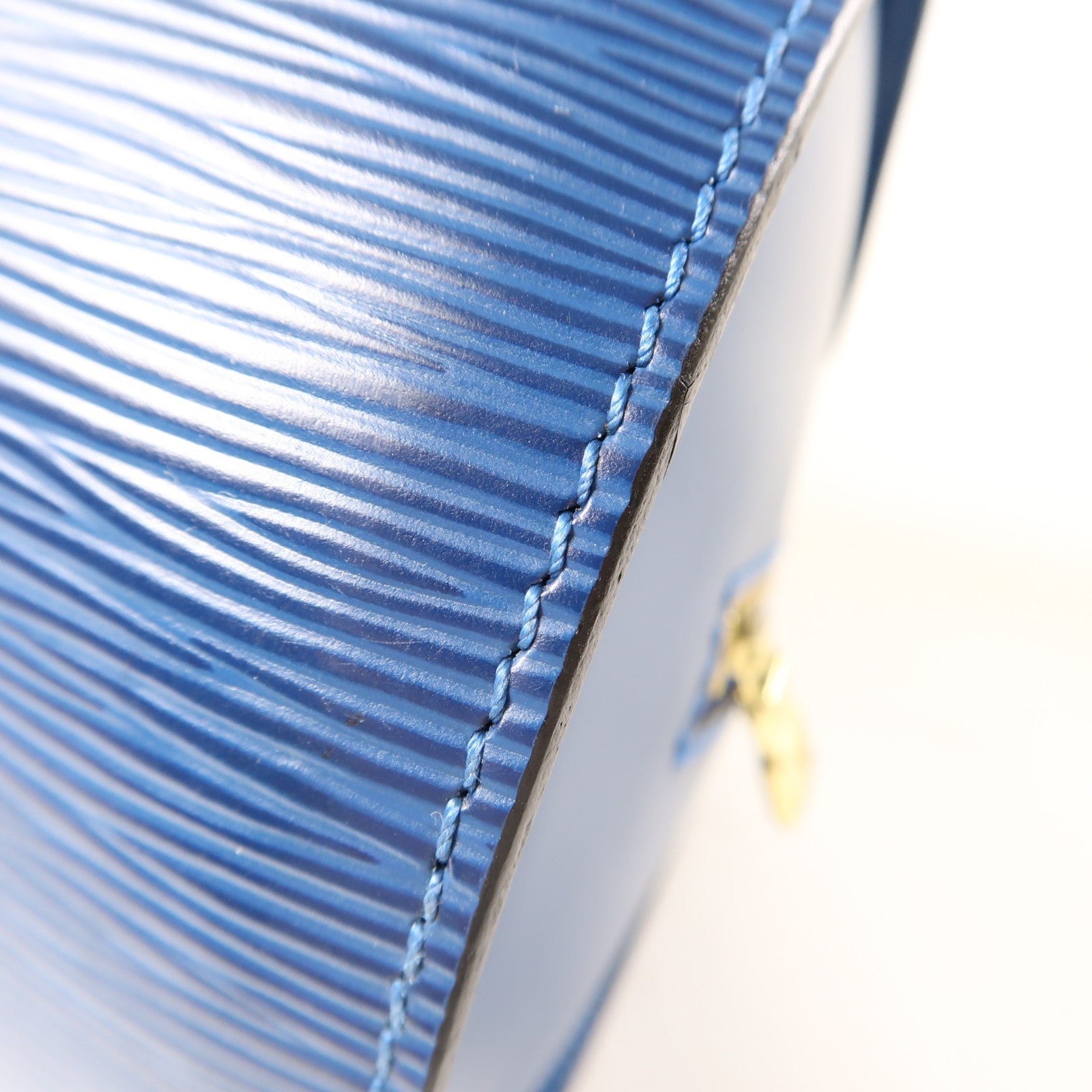 LOUIS VUITTON Epi Soufflot手挽袋藍色
