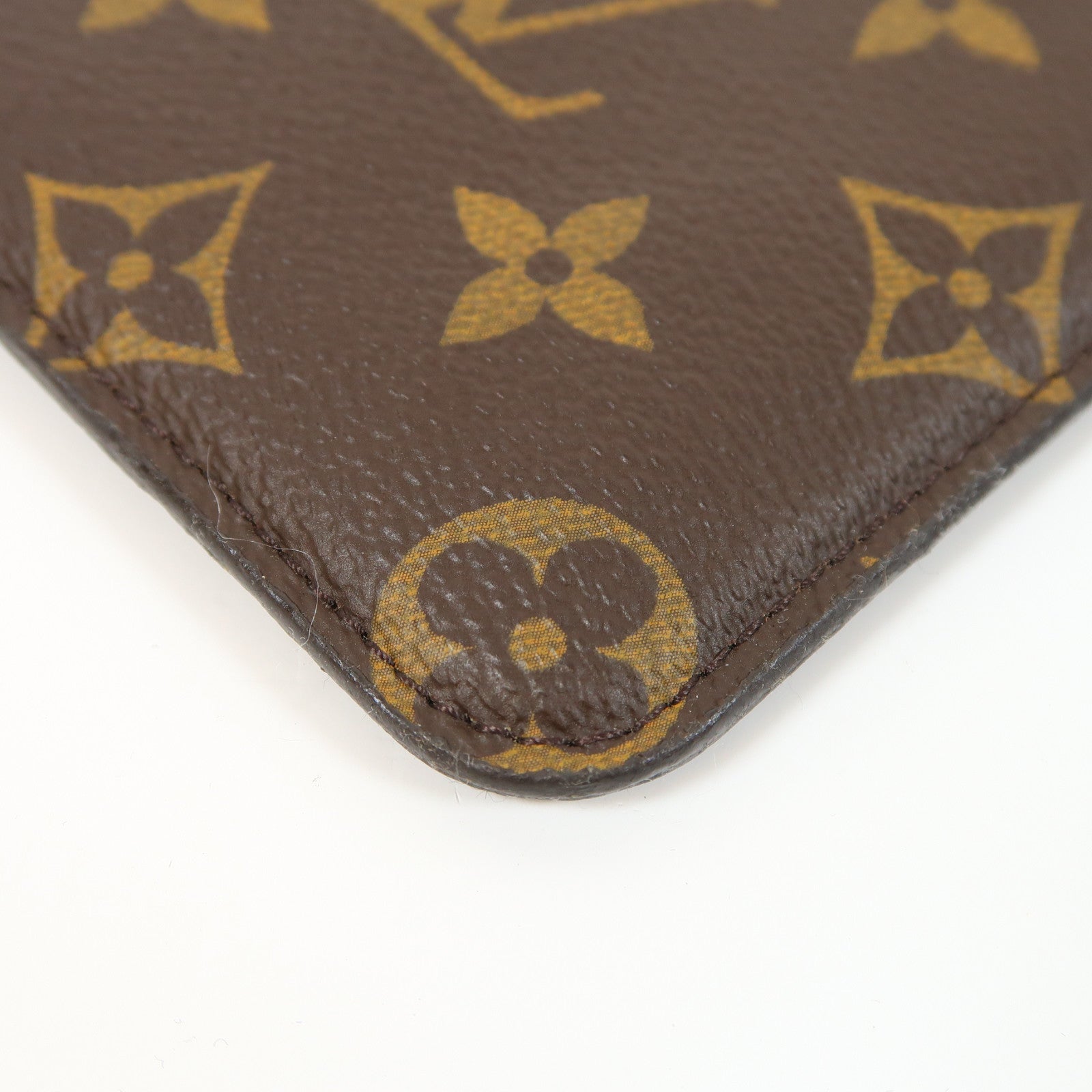 LOUIS VUITTON Monogram Sunglasses Case金扣眼鏡套棕色