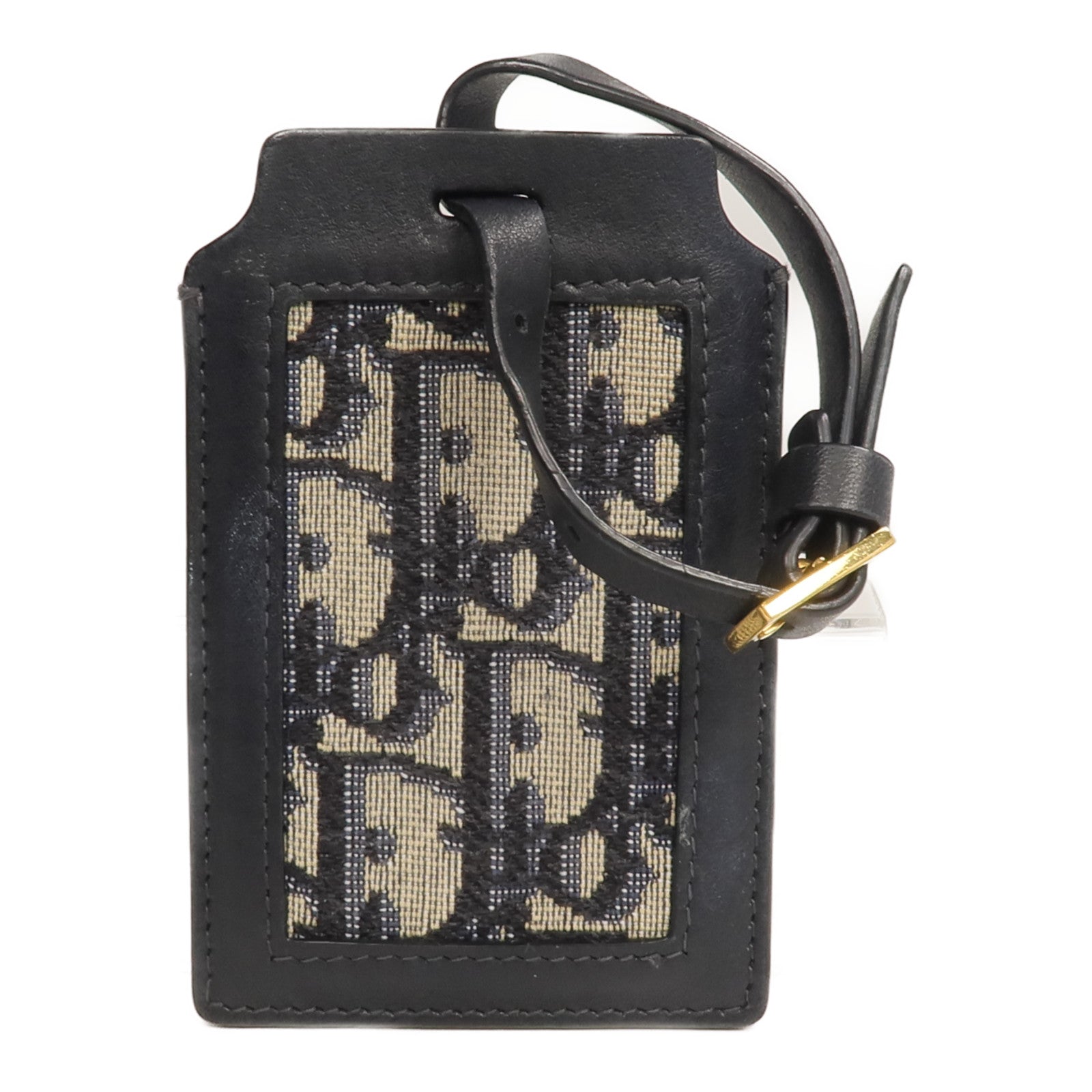 Dior 帆布/牛皮皮革Luggage Tag行李標籤