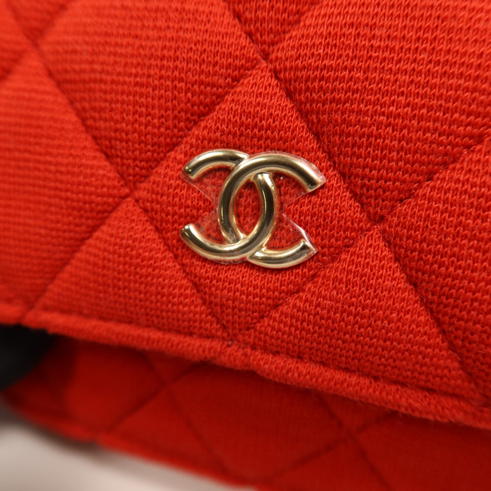 CHANEL 帆布Chain Shoulder Bag金扣鏈帶肩背袋