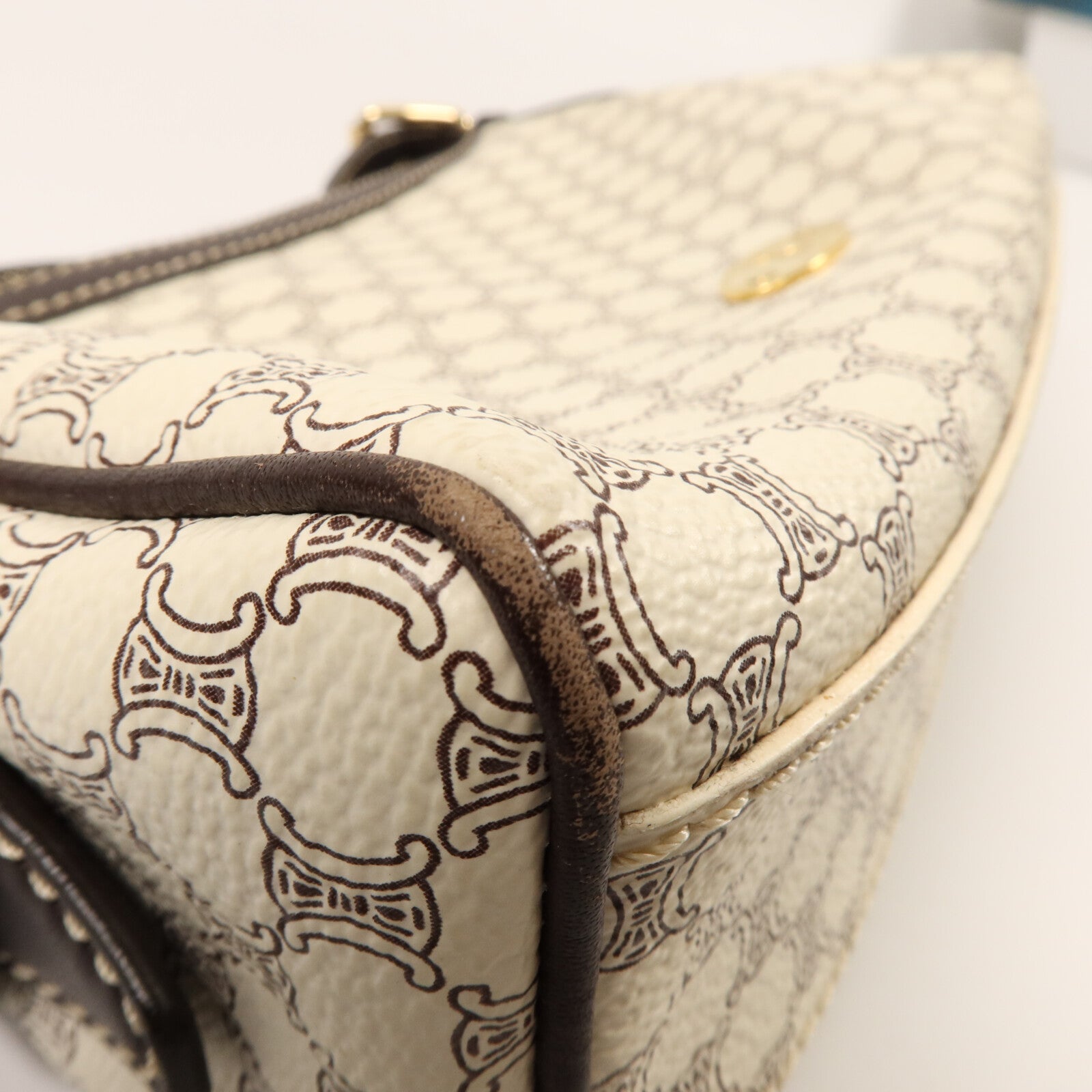 CELINE 塗層帆布Vintage Shoudler Bag肩背袋