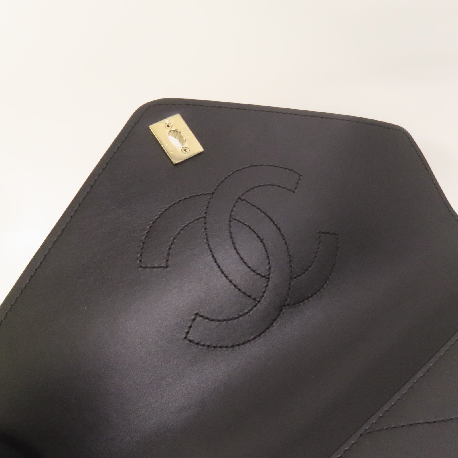 CHANEL 【激減優惠】牛皮皮革Chain Shoulder金扣手挽肩背兩用袋