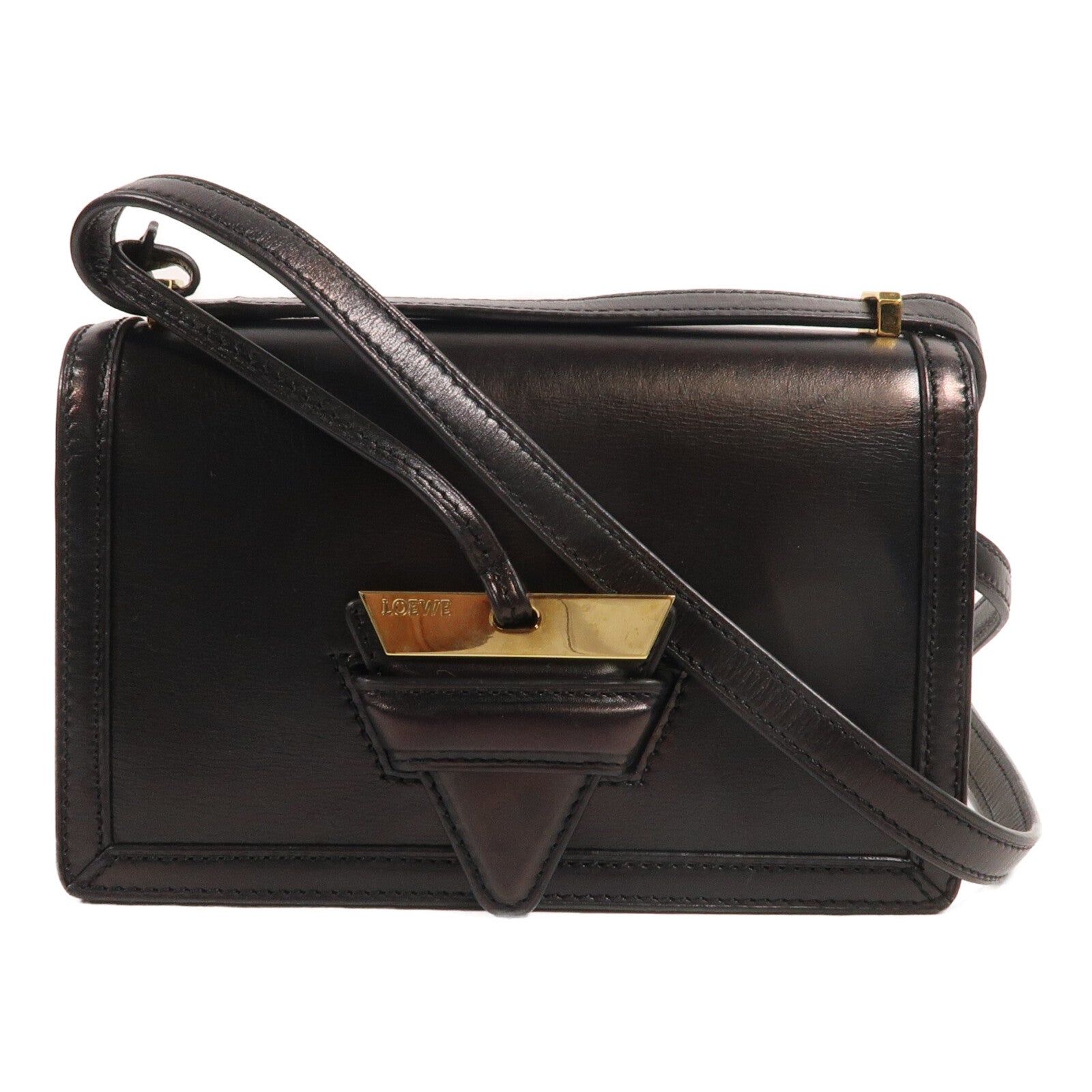 LOEWE 牛皮皮革Barcelona肩背袋