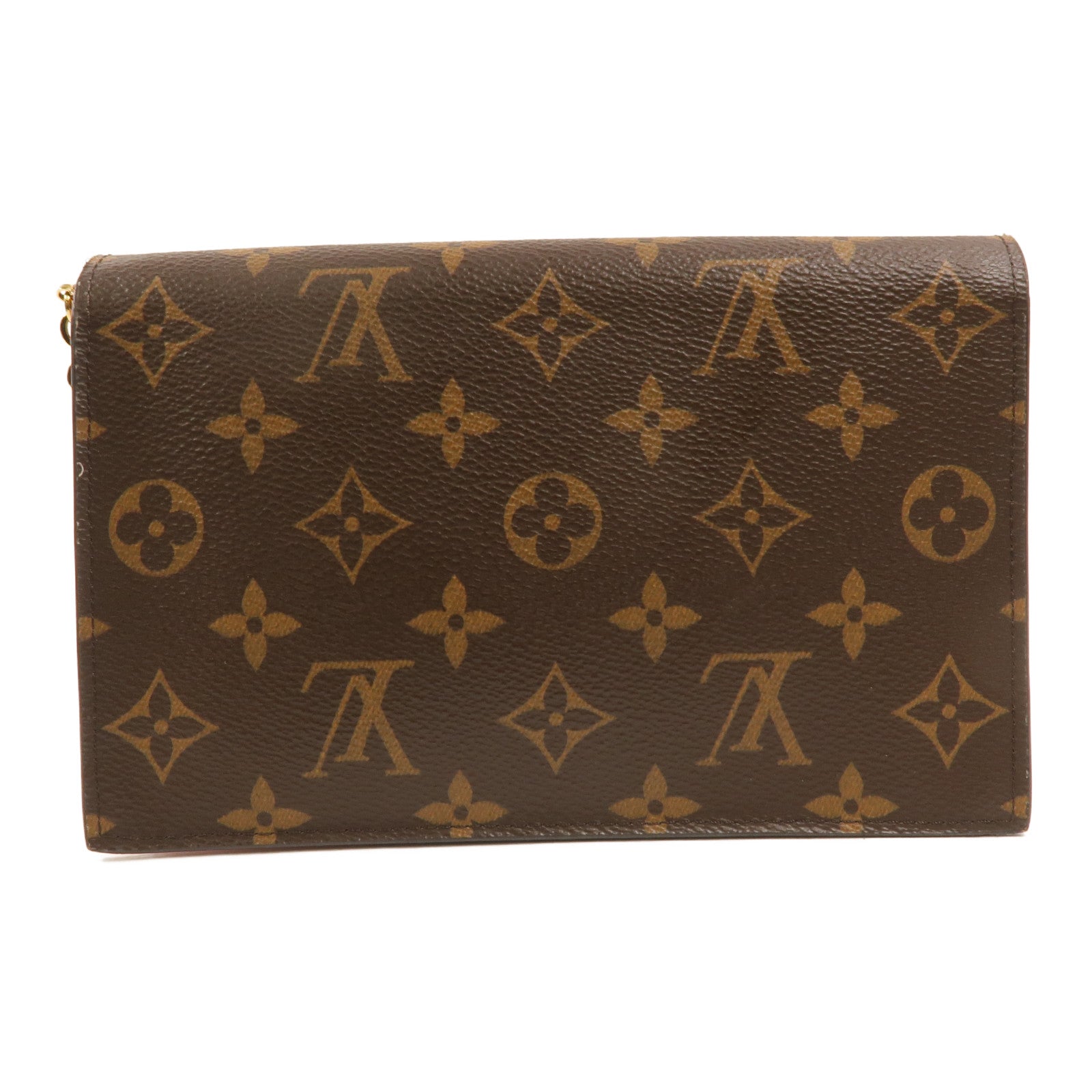 LOUIS VUITTON Monogram Flore Chain Wallet鏈帶肩背袋