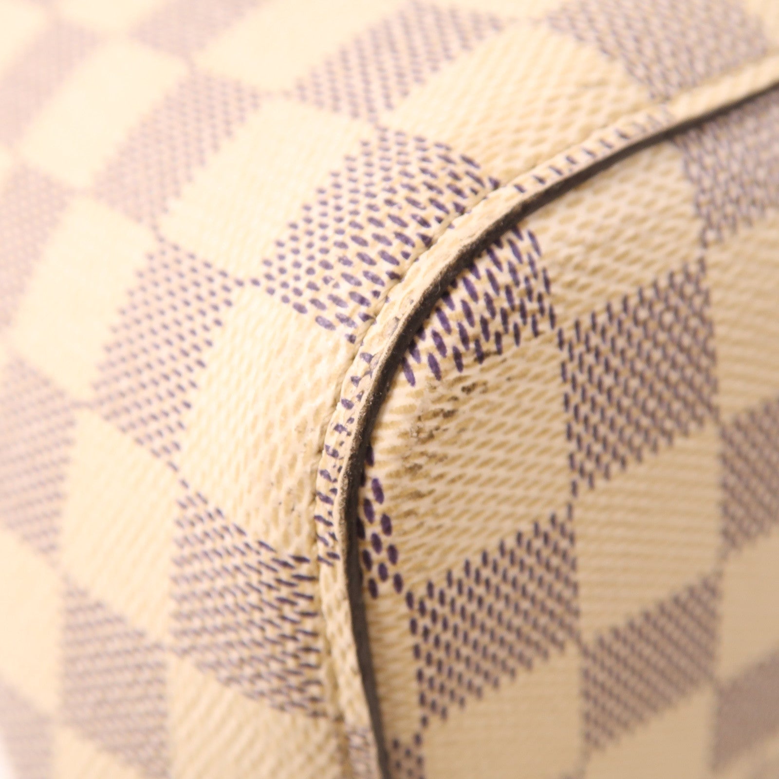 LOUIS VUITTON Damier Azur Neo Noe金扣肩背袋白色/藍色
