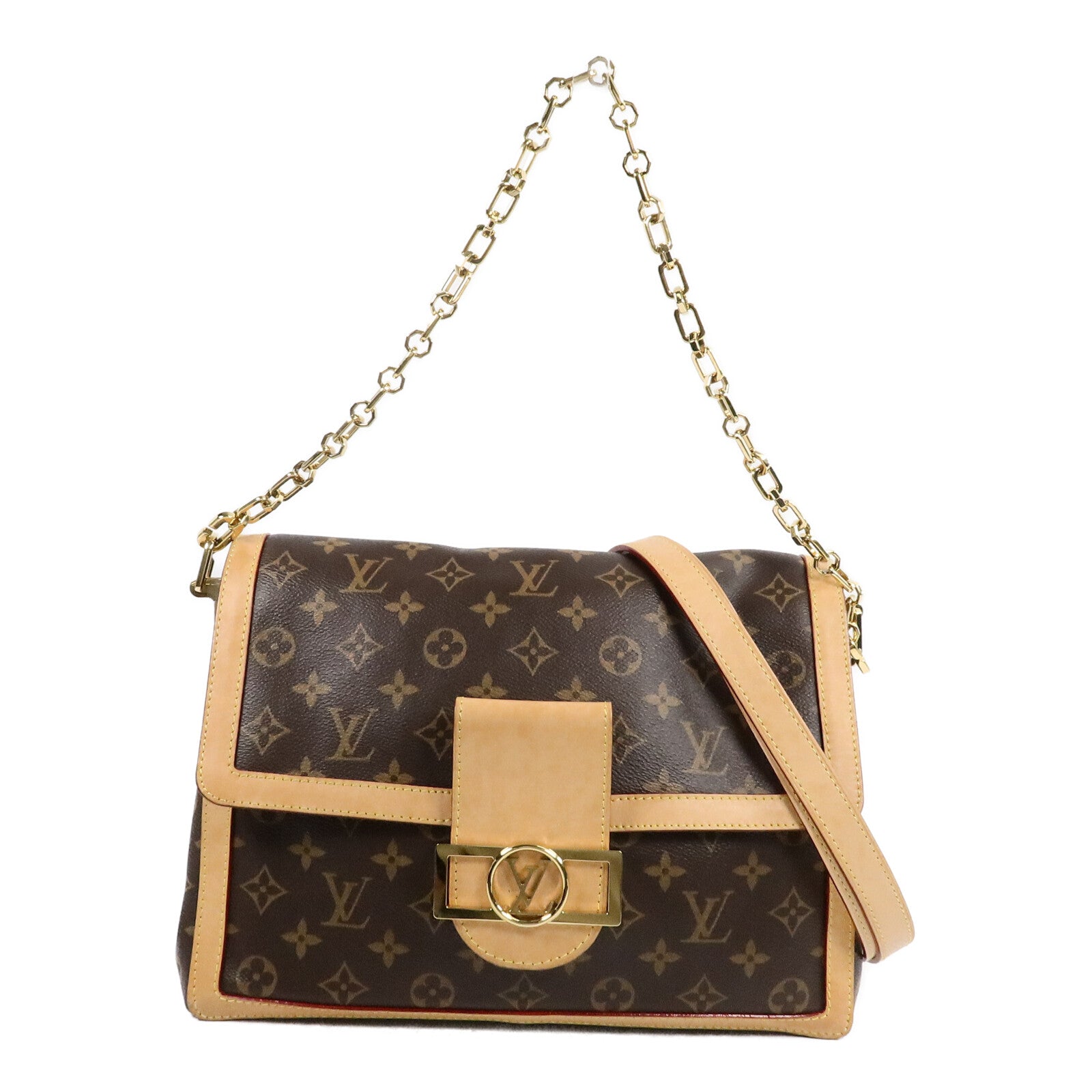LOUIS VUITTON Monogram Dauphine Soft GM手挽肩背兩用袋