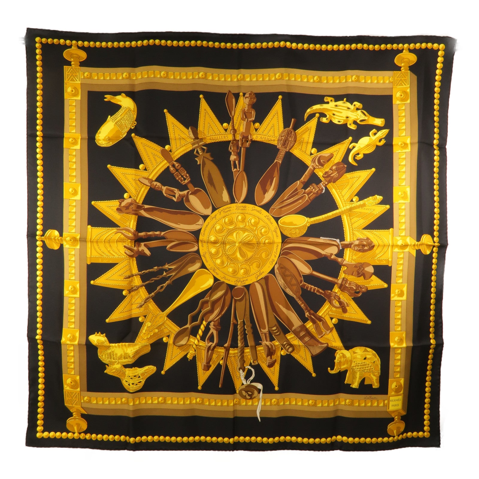 HERMES 絲質Scarf 90x90絲巾