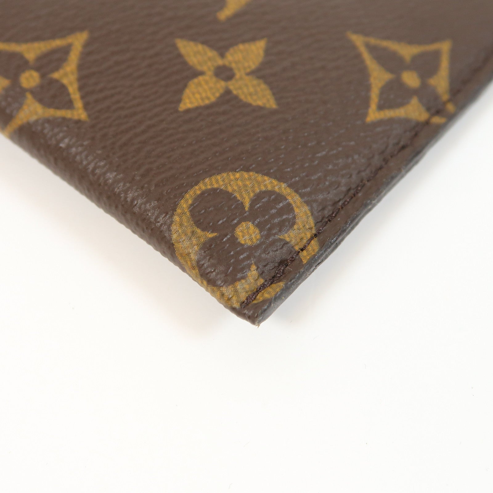 LOUIS VUITTON Monogram Sunglasses Case金扣眼鏡套棕色