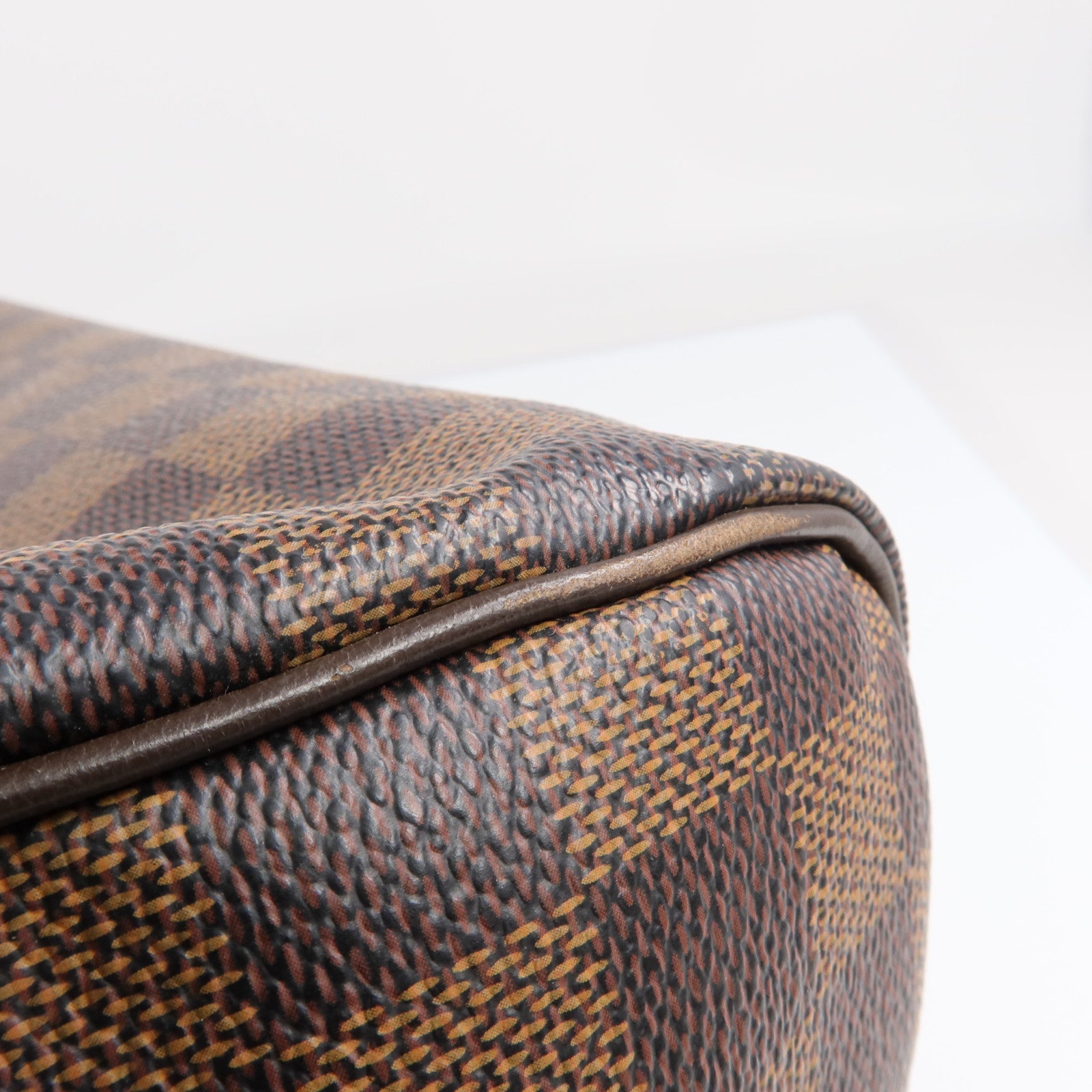 LOUIS VUITTON Damier Speedy 30金扣手挽袋