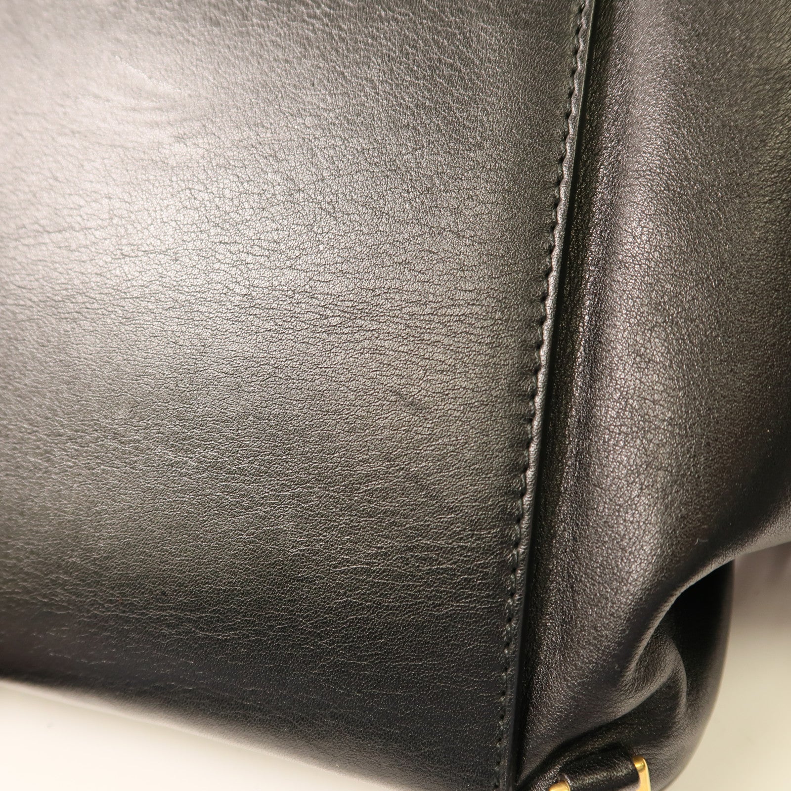 BALLY 牛皮皮革Shoulder Bag金扣手挽肩背兩用袋黑色