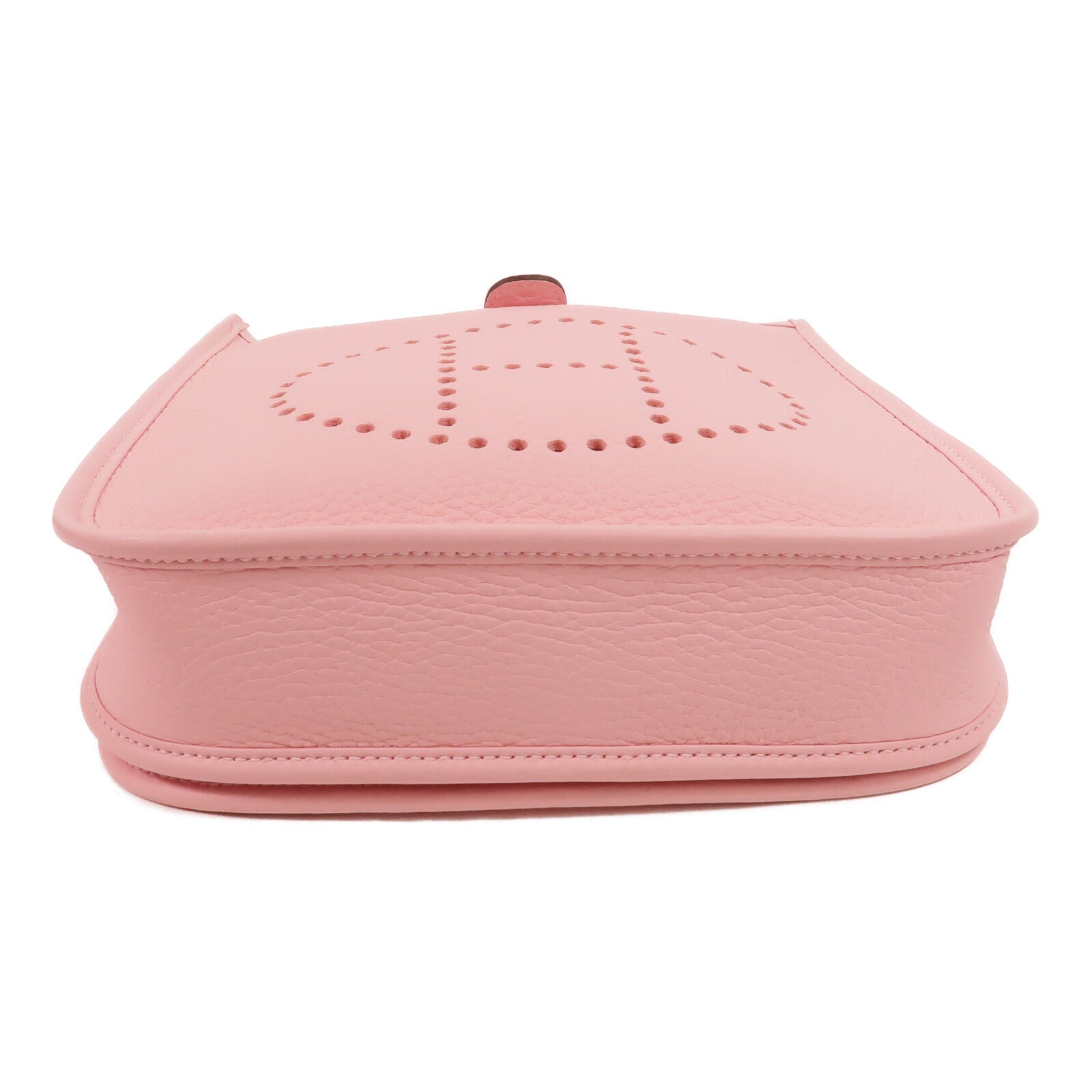 HERMES Clemence皮革Evelyne 23肩背袋Rose Sakura